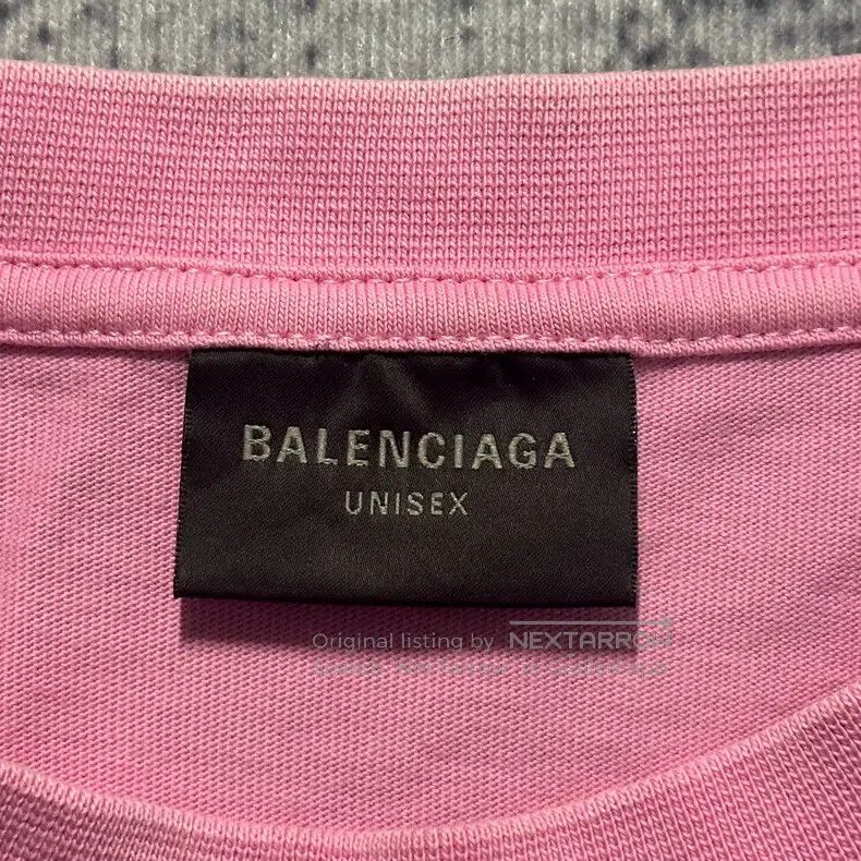 Balenciaga Balenciaga Aged Destruction Pink Short-sleeve Printed T-Sh Size US XXS / EU 40 - 6 Thumbnail