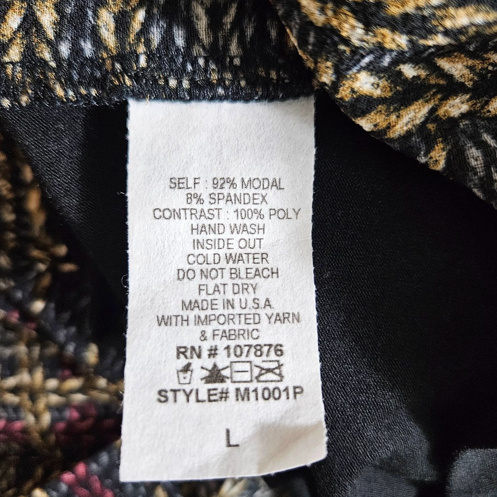 Vintage Comfy USA Blouse Shirt Womens Large Black Long Sleeve Round Neck Pullover Modal Size L / US 10 / IT 46 - 4 Thumbnail