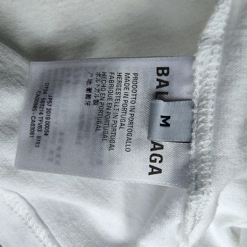 Balenciaga Balenciaga White short-sleeved T-shirt, 100% cotton fabric Size US M / EU 48-50 / 2 - 5 Thumbnail