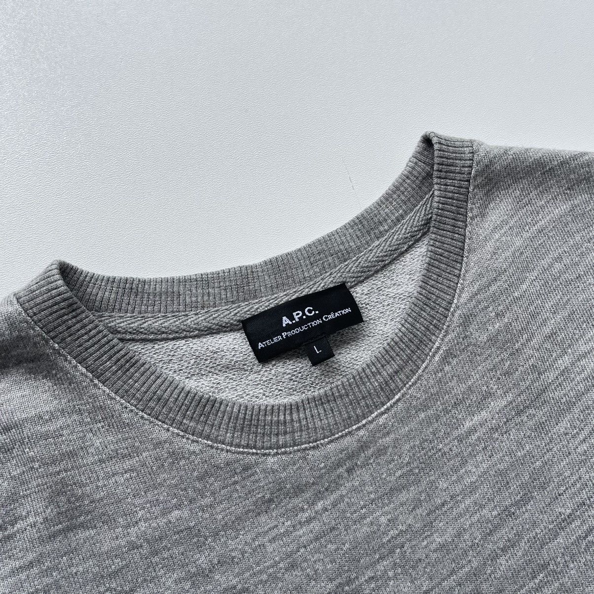 A.P.C. A.P.C. Mecano Crew Neck Sweatshirt Sweater Grey Size US L / EU 52-54 / 3 - 8 Thumbnail