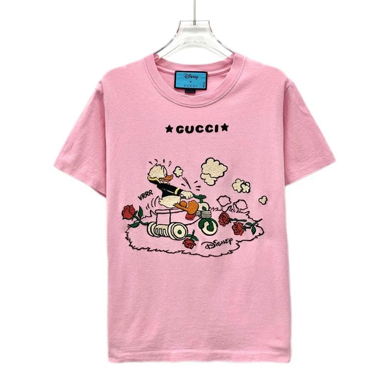 Gucci Gucci Co-branded pink Donald Duck letter embroidery round-n Size M / US 6-8 / IT 42-44 - 1 Thumbnail
