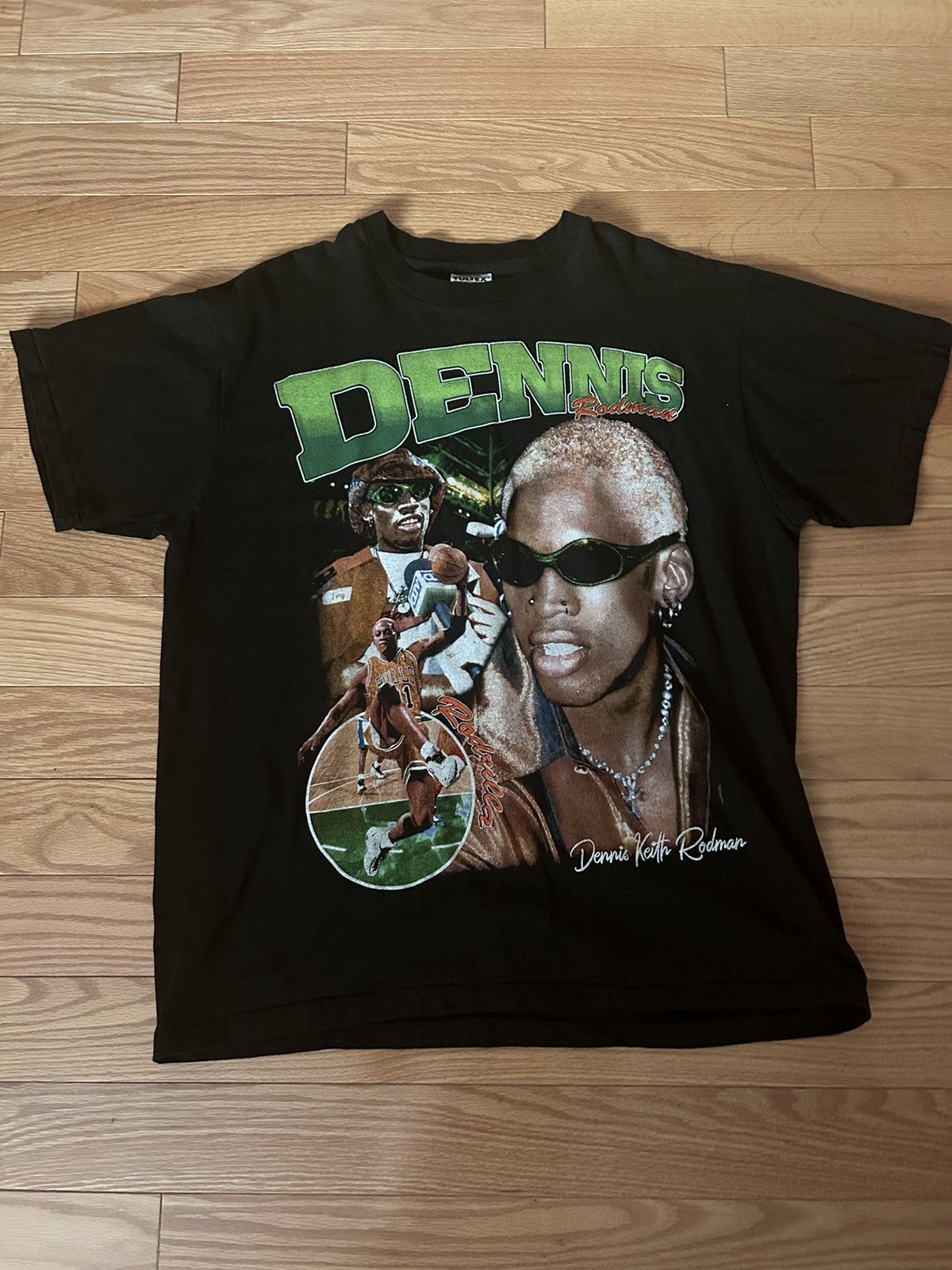 Tultex RARE Dennis Rodman Tultex 100% Cotton High Quality Print Size US XL / EU 56 / 4 - 1 Thumbnail