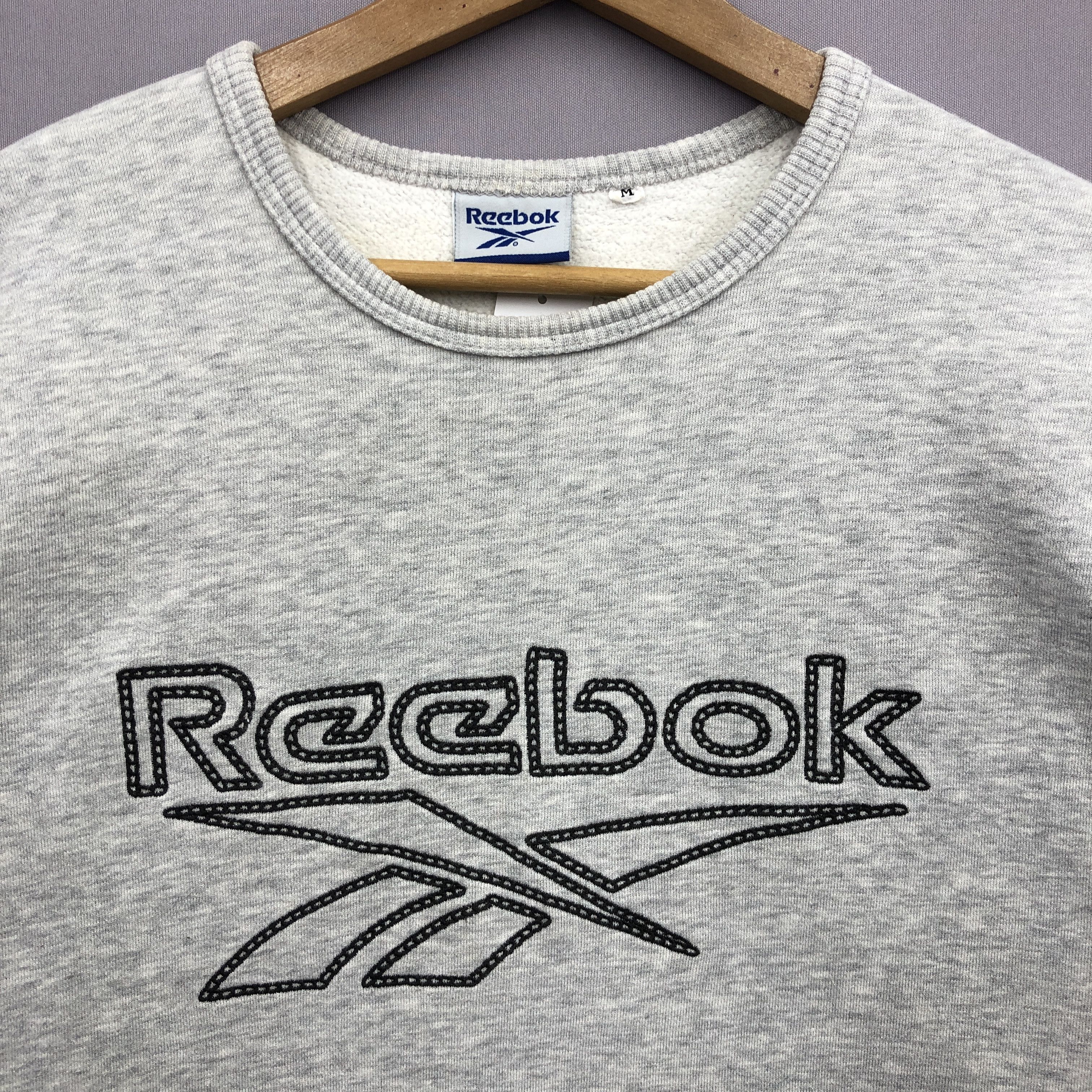 Reebok × Vintage Vintage Reebok Sweater Big Logo Sweatshirt Jumper Size US M / EU 48-50 / 2 - 5 Thumbnail