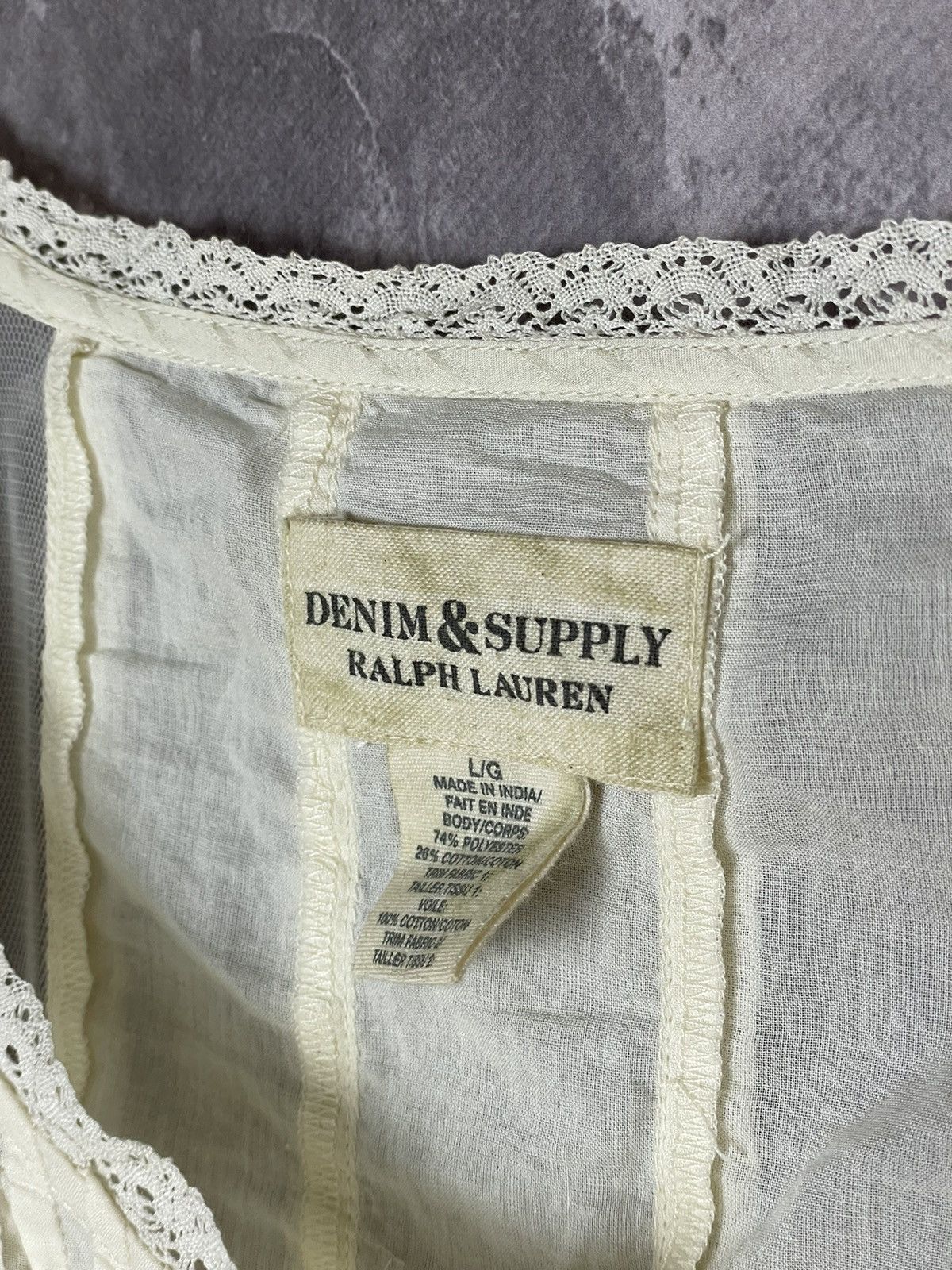 Denim & Supply Ralph Lauren × Polo Ralph Lauren Ralph Lauren Denim And Supply Italian Old Money Blouse Size L / US 10 / IT 46 - 8 Thumbnail