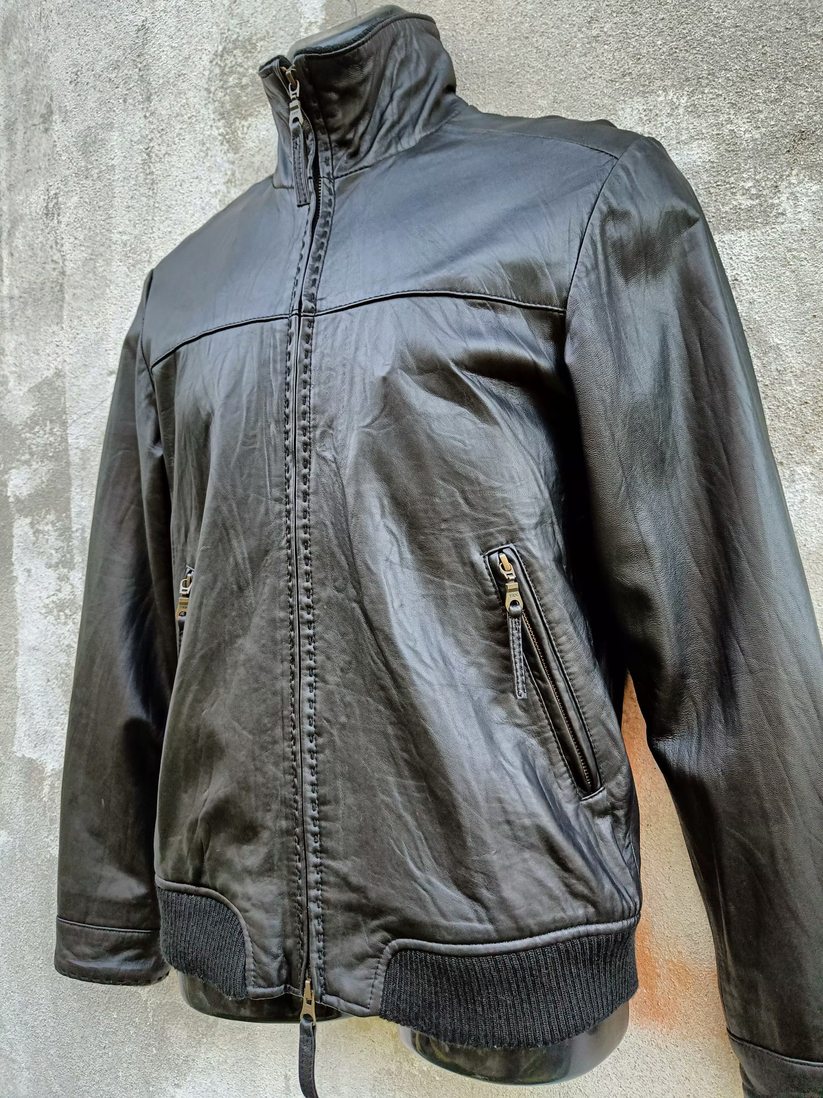 Genuine Leather Steal🔥 Black Sheepskin Crutch Co Leather Jackets Size US S / EU 44-46 / 1 - 3 Thumbnail