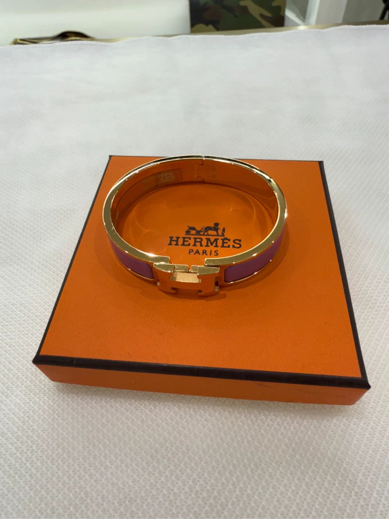 Hermes Hermes H Enamel Bracelet Size ONE SIZE - 1 Thumbnail