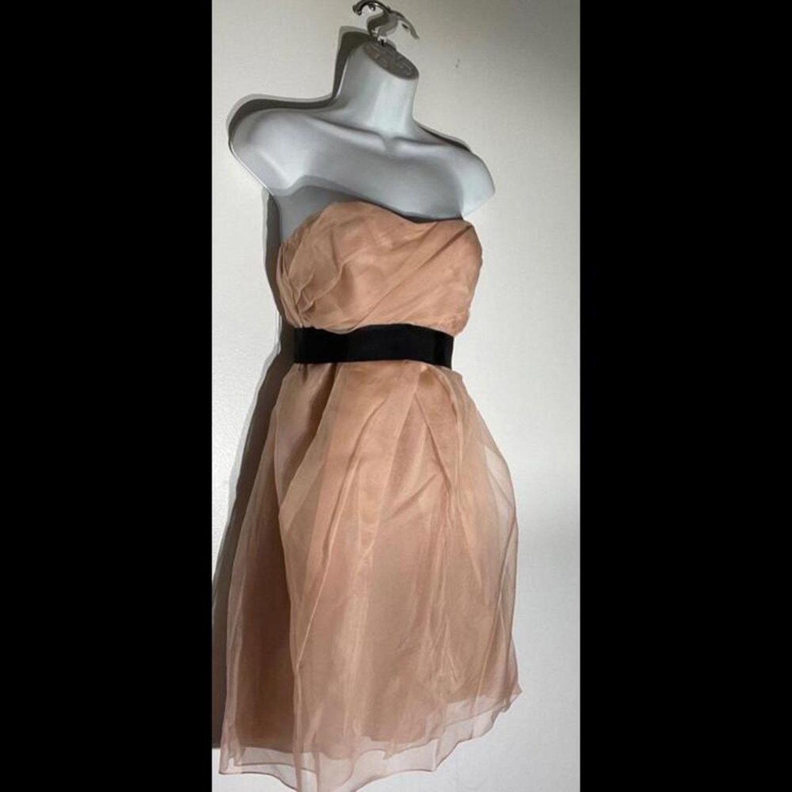 Vera Wang Vera Wang strapless dress gown in pink satin Size S / US 4 / IT 40 - 2 Thumbnail