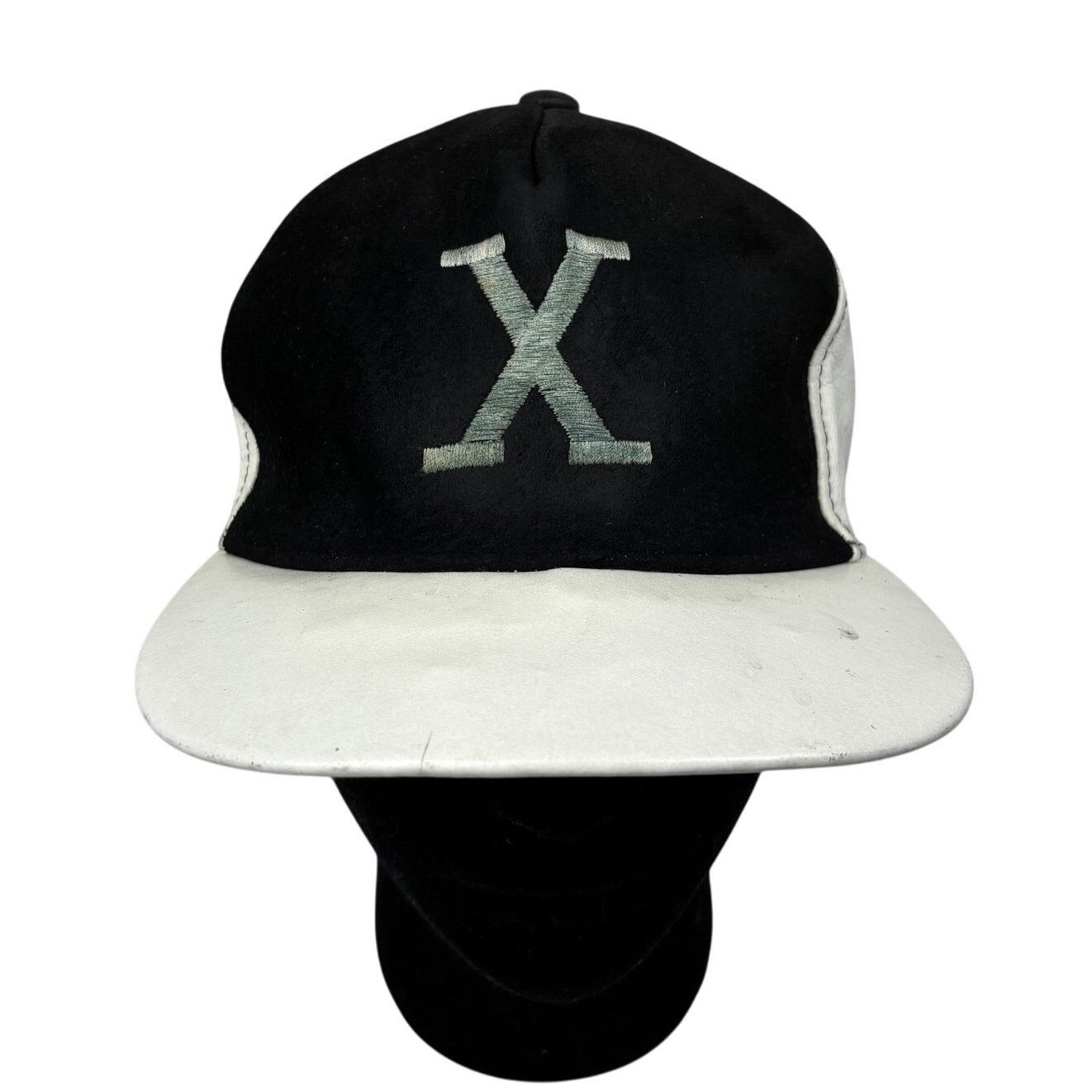Vintage VTG Malcolm X Suede Leather Panel Baseball Adjustable Hat Size ONE SIZE - 1 Thumbnail
