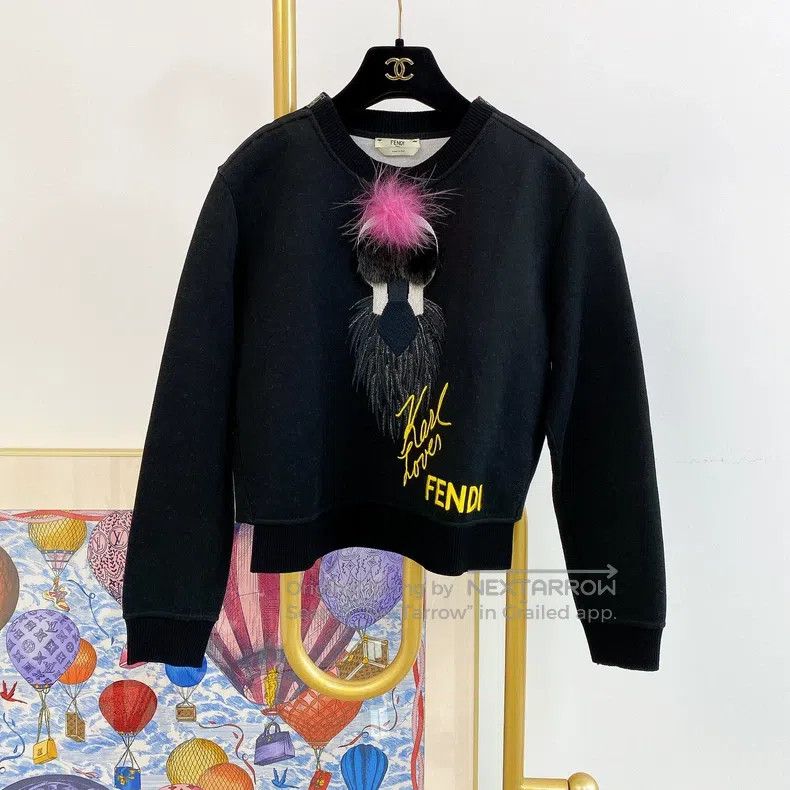 Fendi Fendi Black Sweatshirt Size XS / US 0-2 / IT 36-38 - 1 Thumbnail