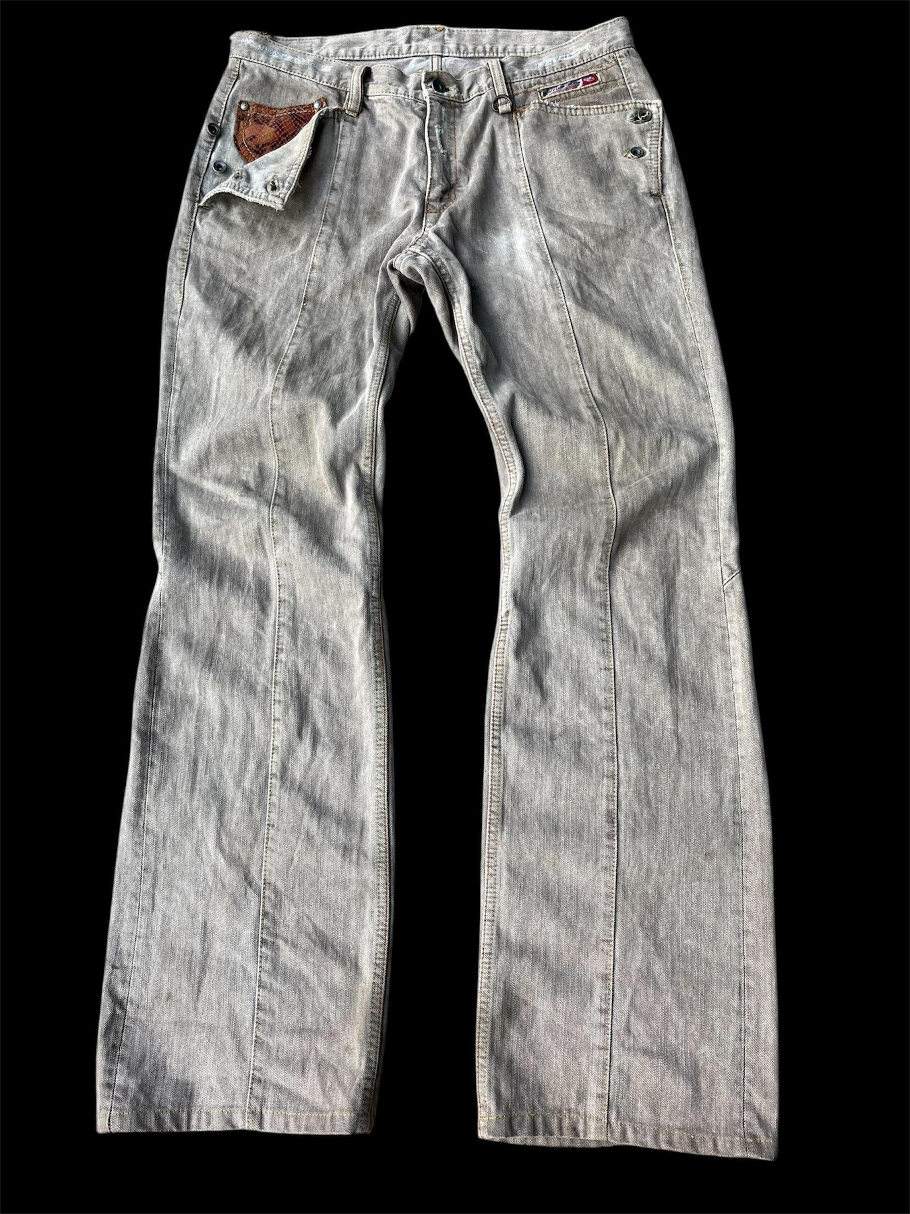 If Six Was Nine × Japanese Brand × Le Grande Bleu (L.G.B.) Nicole Club For men Flared Pants Size US 34 / EU 50 - 2 Thumbnail