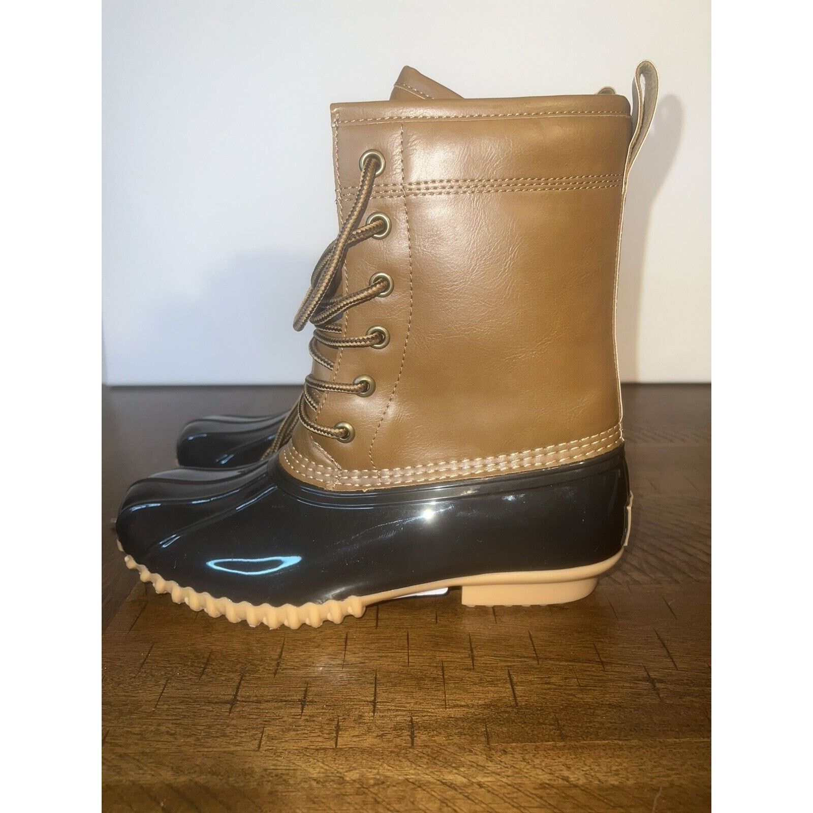 Other Sporto Ariel Duck Boots Mid-Calf Women's Size 6 Beige Navy Size US 6 / IT 36 - 6 Thumbnail