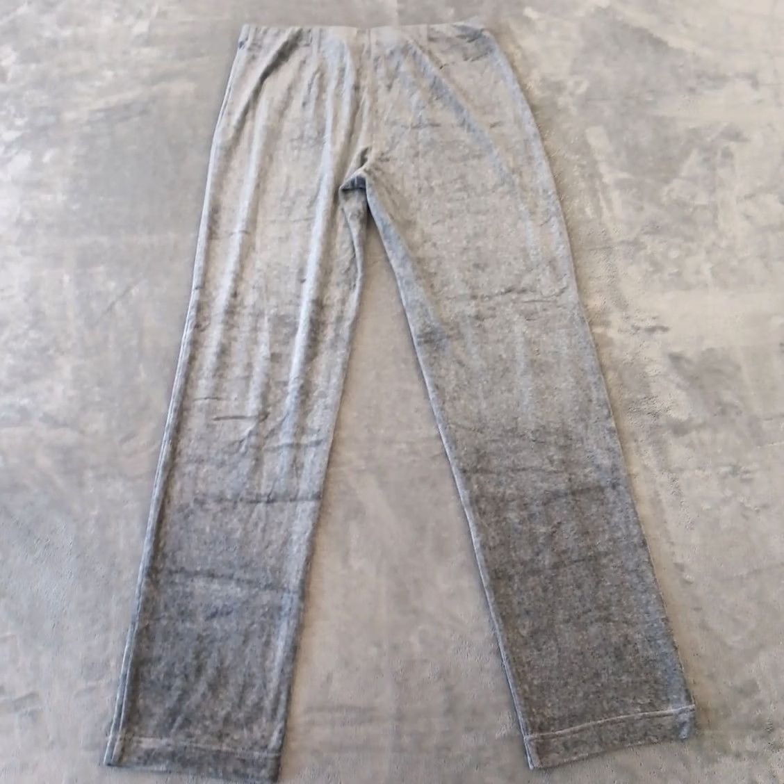 J. Jill J.Jill Pure Jill Ankle Pants Womens Small Gray Velour Pull On 30x31 Mid Rise Size 28" / US 6 / IT 42 - 2 Thumbnail