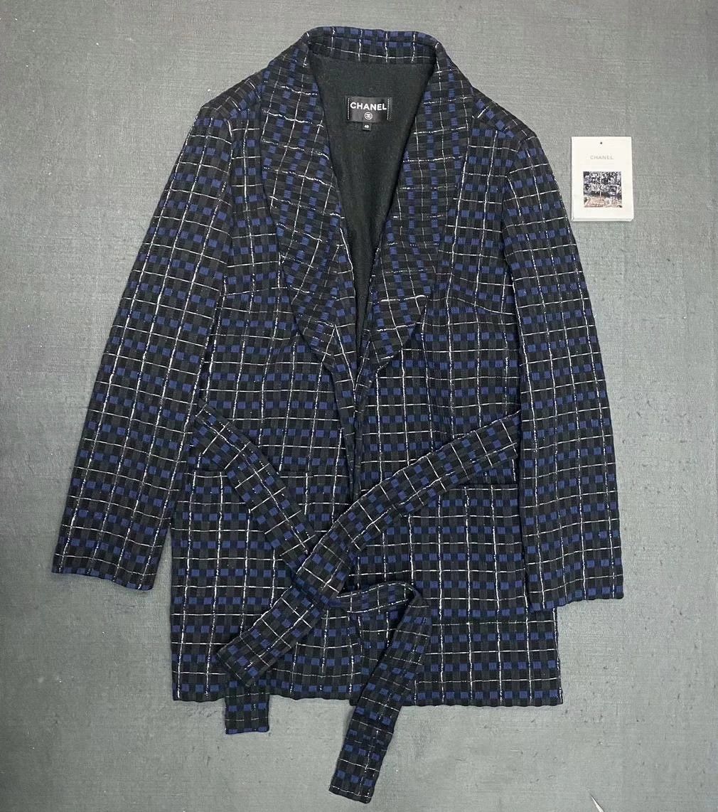 Chanel Chanel Plaid Trench Coat Size US XXS / EU 40 - 1 Thumbnail