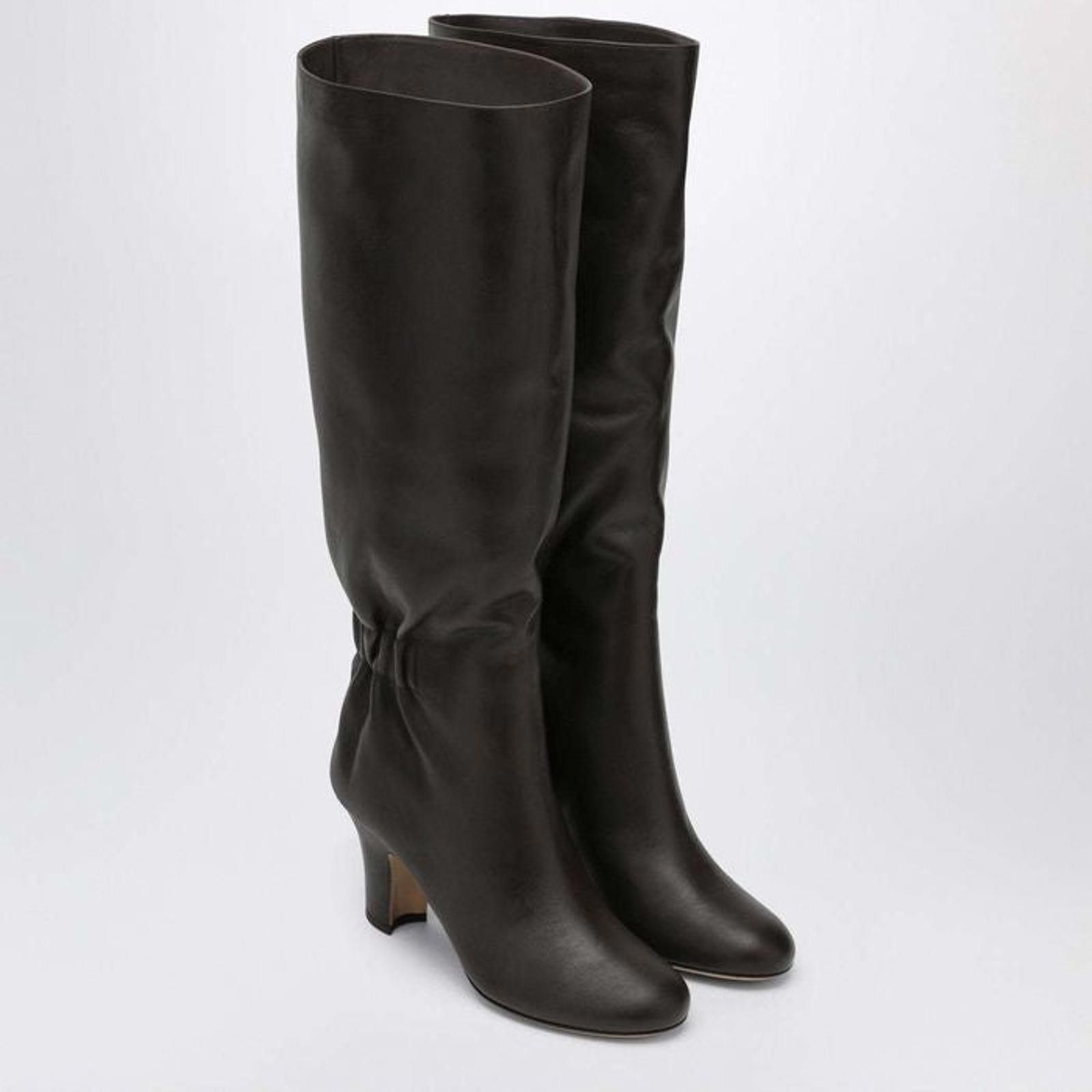 Salvatore Ferragamo Ferragamo Ruched Detail Knee Boots Size US 5 / IT 35 - 2 Thumbnail