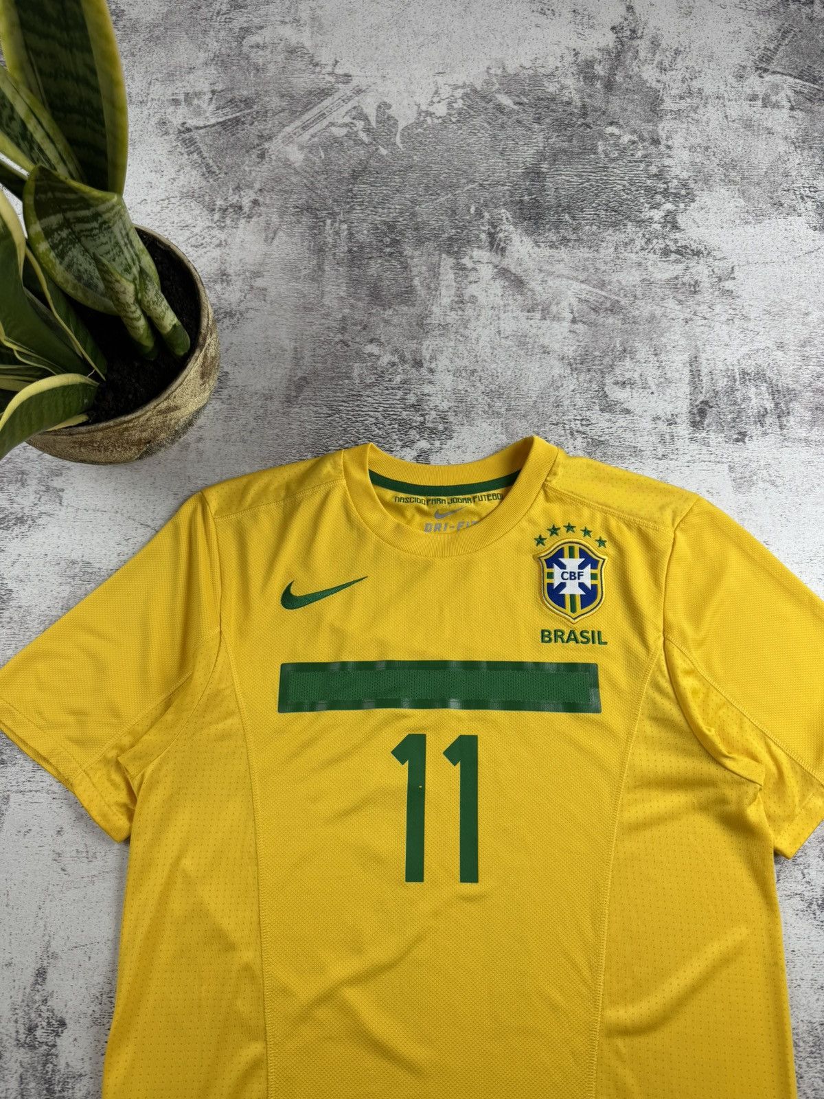 Nike Brasil 2011 2012 Brazil Neymar JR. National Soccer Football T Shirt Jersey Tee Size US S / EU 44-46 / 1 - 6 Thumbnail