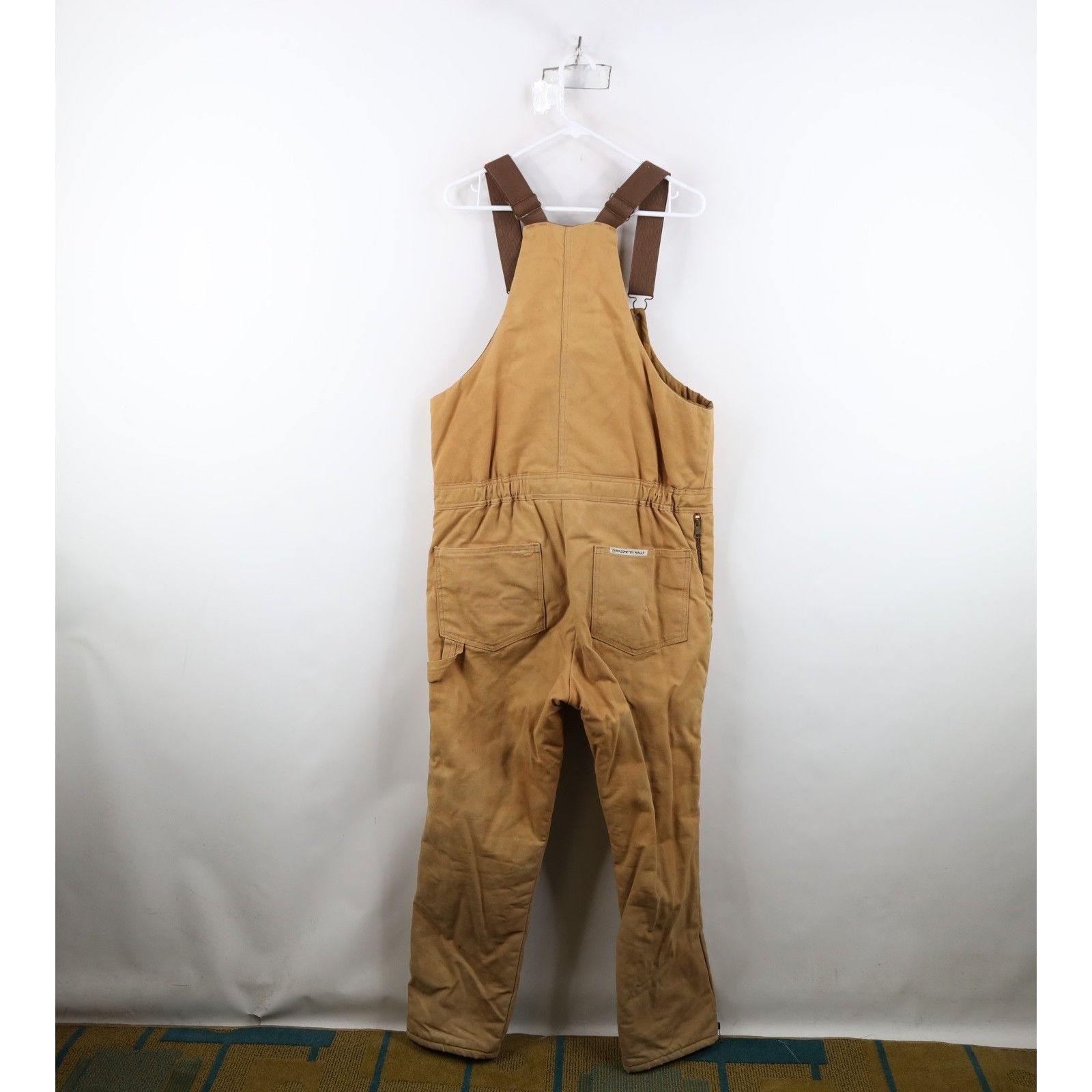 Walls Vintage 90s Walls Distressed Quilted Canvas Overalls Size US 30 / EU 46 - 18 Thumbnail