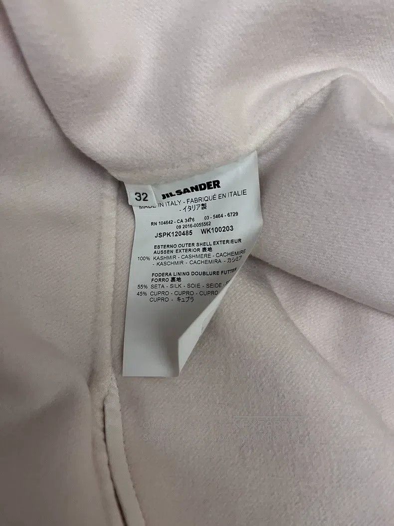 Jil Sander Jil Sander size 32 Pink cashmere coat Size S / US 4 / IT 40 - 4 Thumbnail
