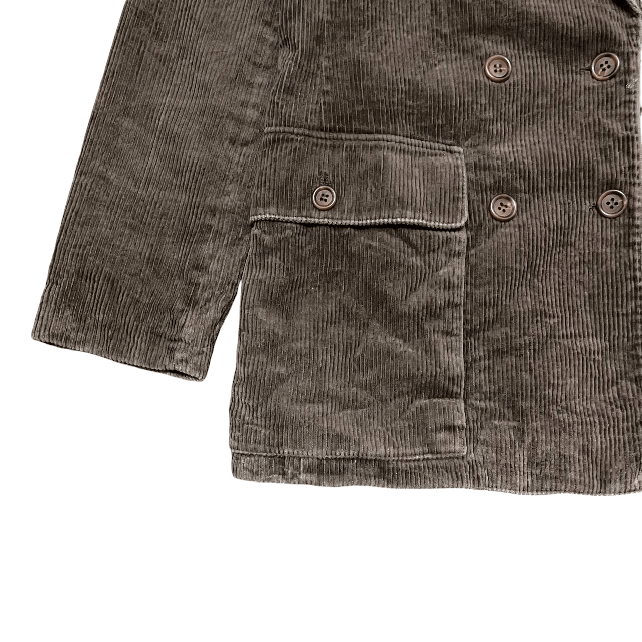 Jil Sander Vintage Jill Sander Corduroy Double Breasted Coat Size US S / EU 44-46 / 1 - 3 Thumbnail