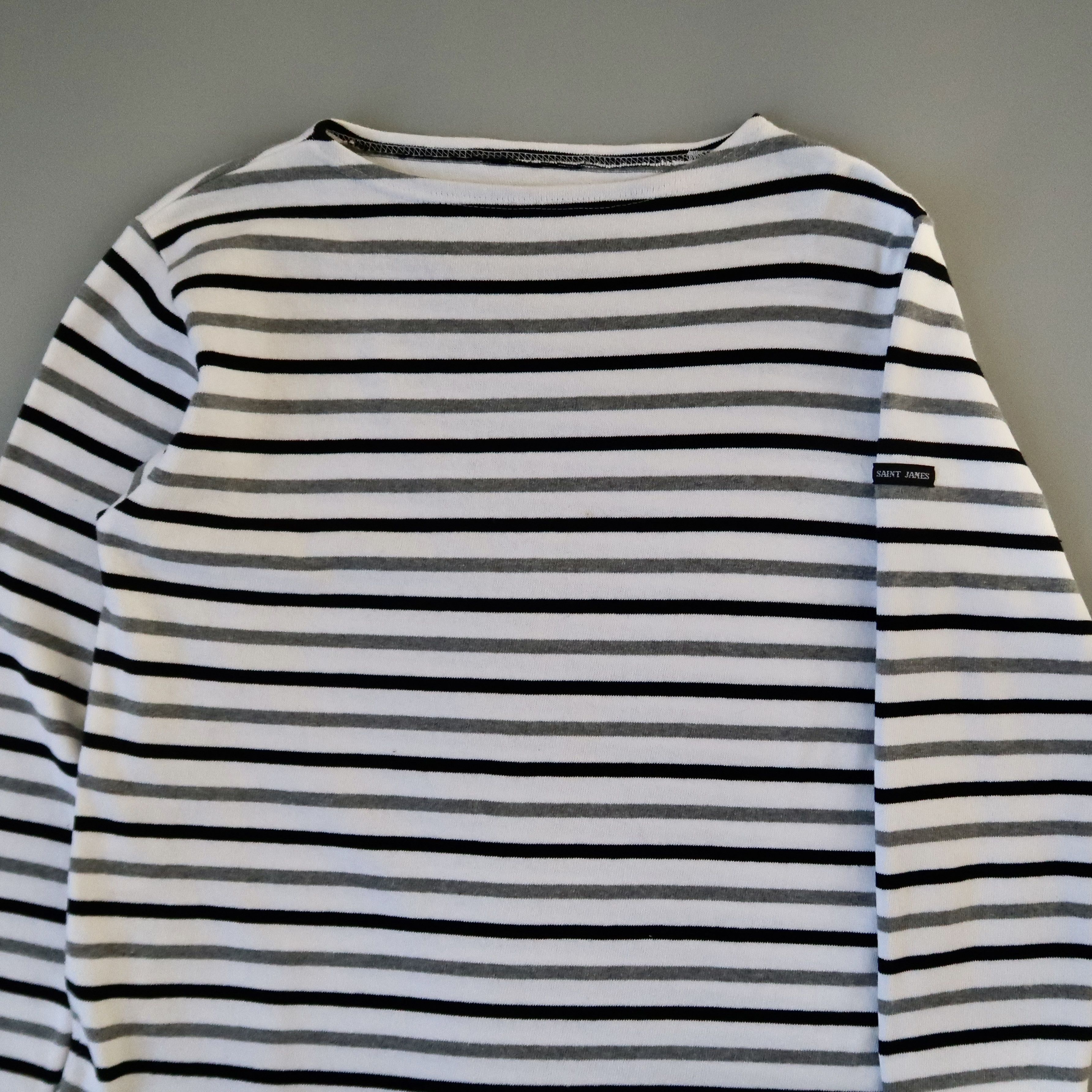 Saint James Tagless, SAINT JAMES heavyweight cotton striped breton shirt Size US S / EU 44-46 / 1 - 5 Thumbnail