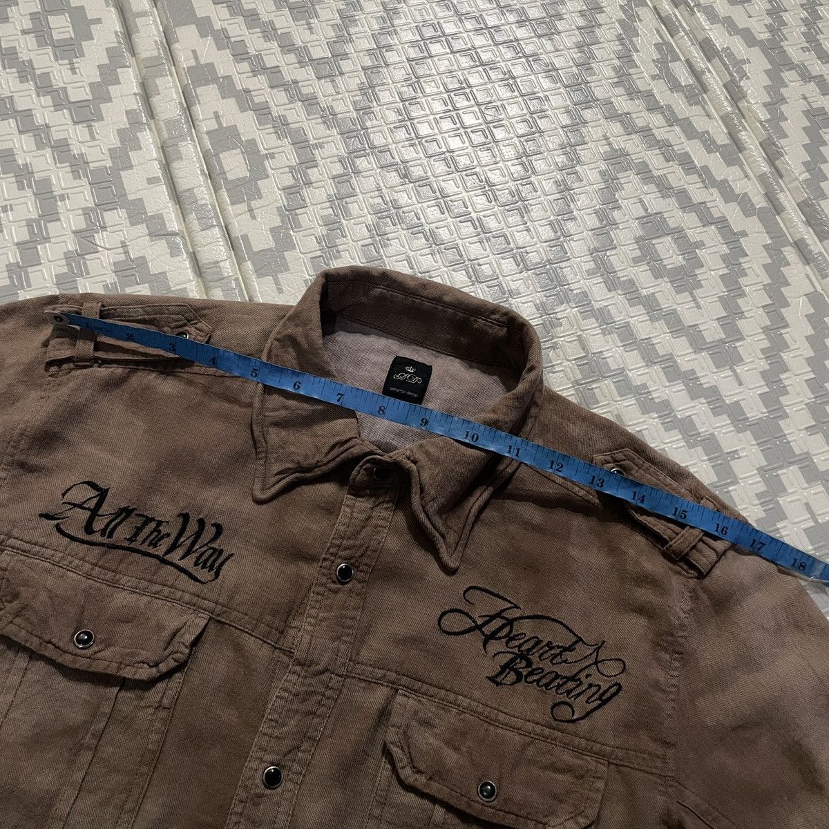 If Six Was Nine 🔥Semantic Design tie dye pattern embroidery shirt Size US L / EU 52-54 / 3 - 10 Thumbnail