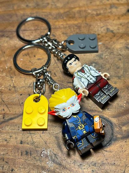 Cartoon Network × Handmade irritated studio arcane Heimerding Jayce minifigure keychain Size ONE SIZE - 2 Thumbnail
