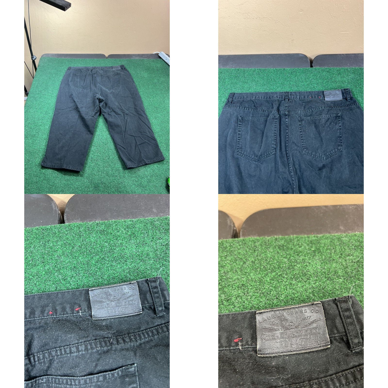 Ralph Lauren RALPH LAUREN Womens Capri Pants Trousers 18W W39 L20 Black Cotton Size 40" / US 18 - 8 Thumbnail