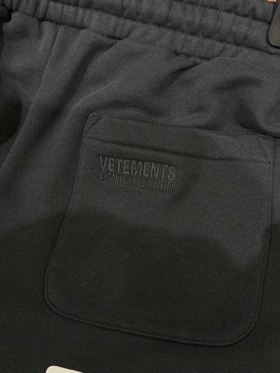 Vetements CC28 Logo Detail Cotton Track-Pant in Black Size US 30 / EU 46 - 6 Thumbnail