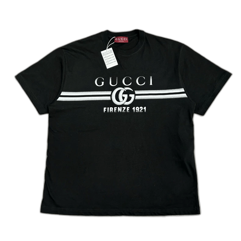 Gucci GUCCI 25SS Black Striped Short Sleeve-2507 Size US XL / EU 56 / 4 - 1 Thumbnail
