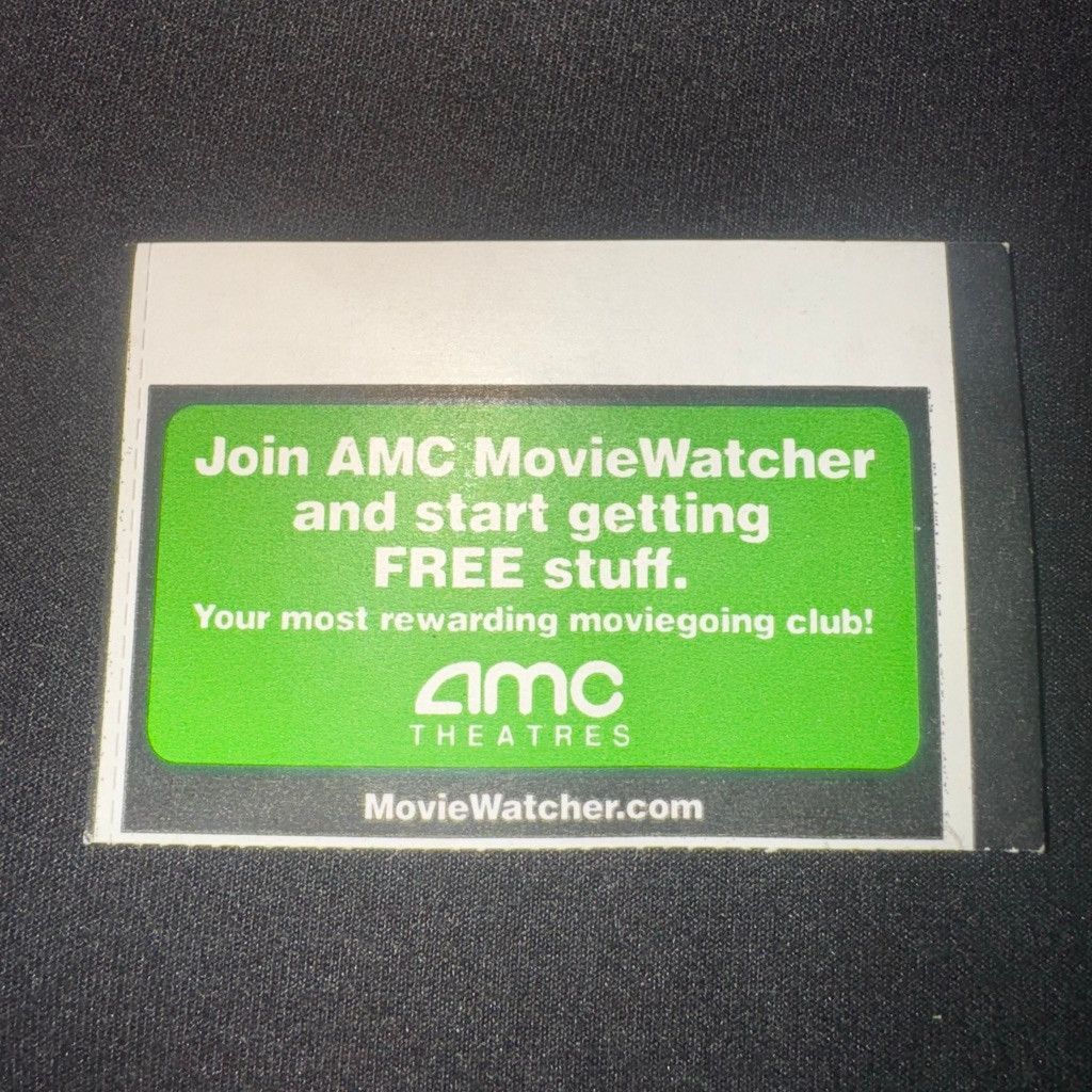 Vintage 2008 Twilight Movie Release AMC Movie Ticket Stub Orange Red Size ONE SIZE - 5 Thumbnail