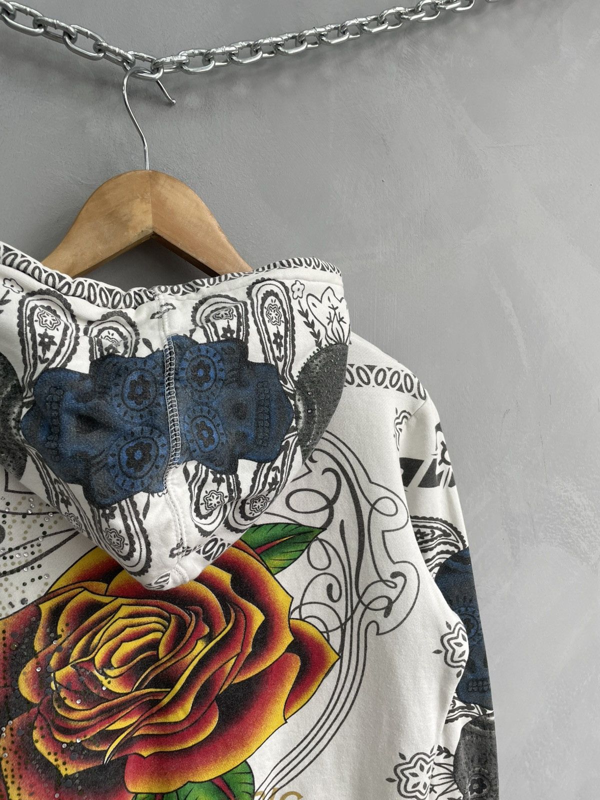 Japanese edhardy by christian audigier zip hoodie y2k