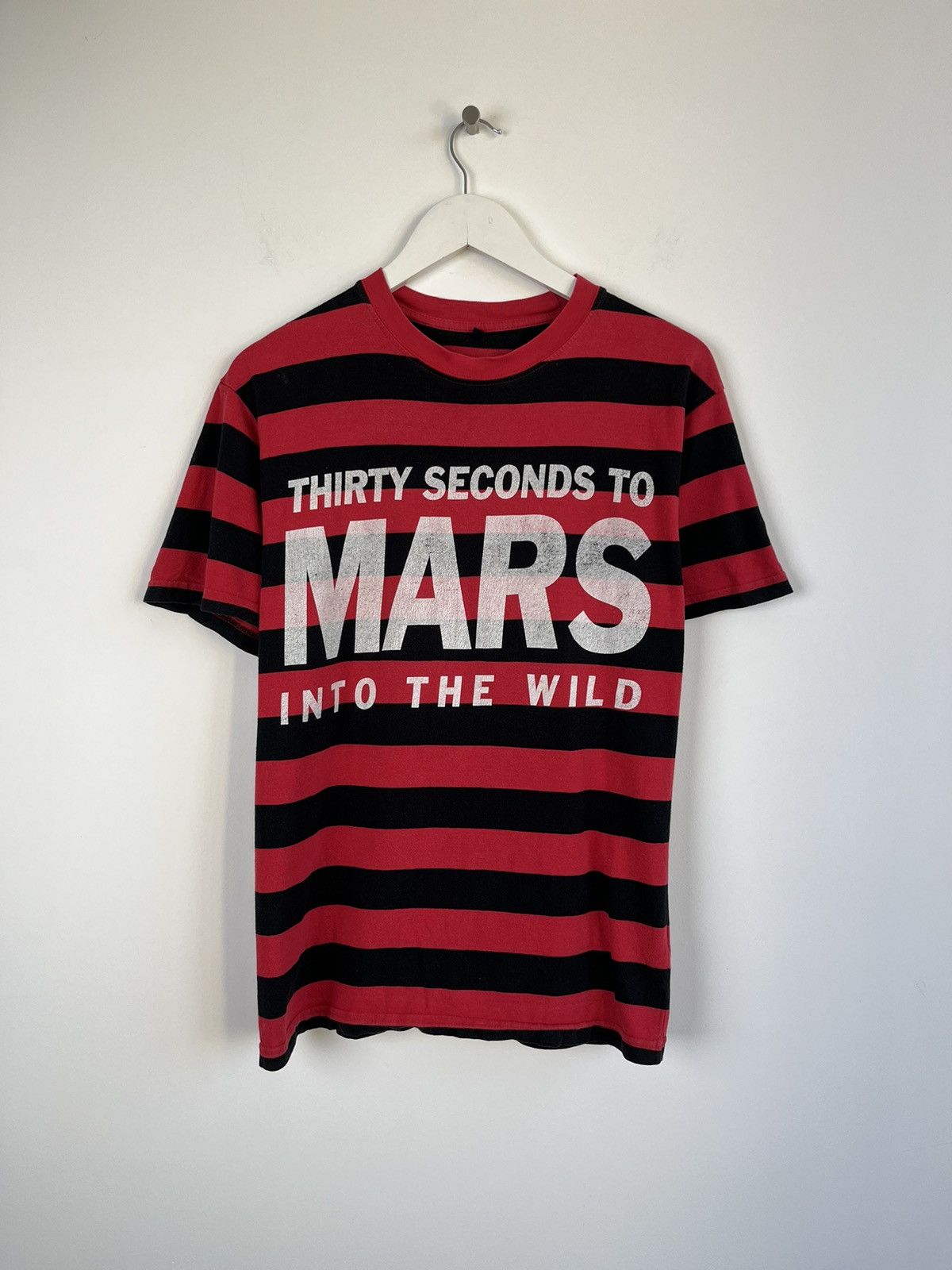 Band Tees Vintage Thirty Seconds To Mars Into Wild Band Stripes Tee Size US M / EU 48-50 / 2 - 1 Thumbnail
