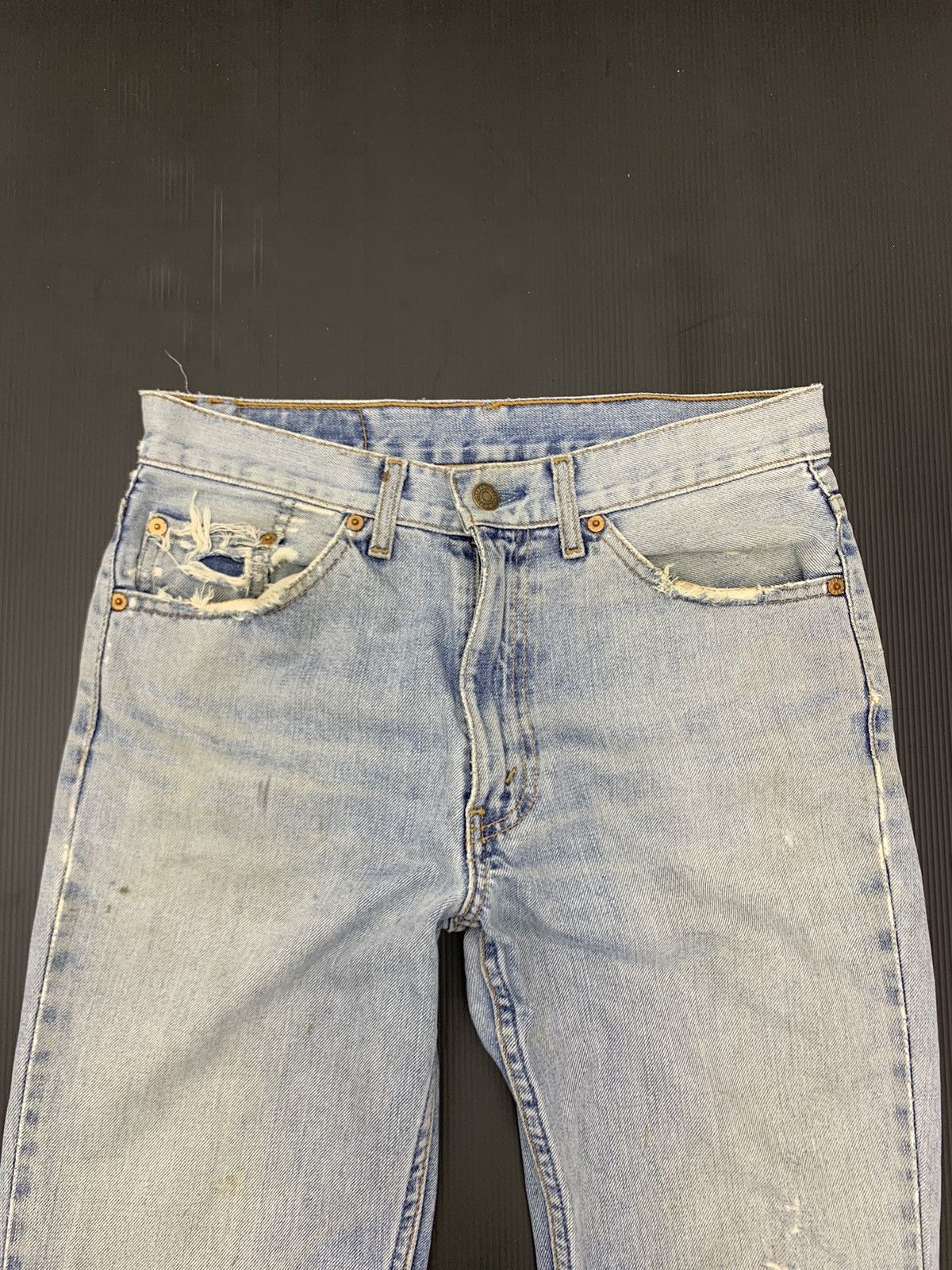Levi's Vintage Distressed Flared Bell Bottom Levis Jeans Size US 31 - 5 Thumbnail