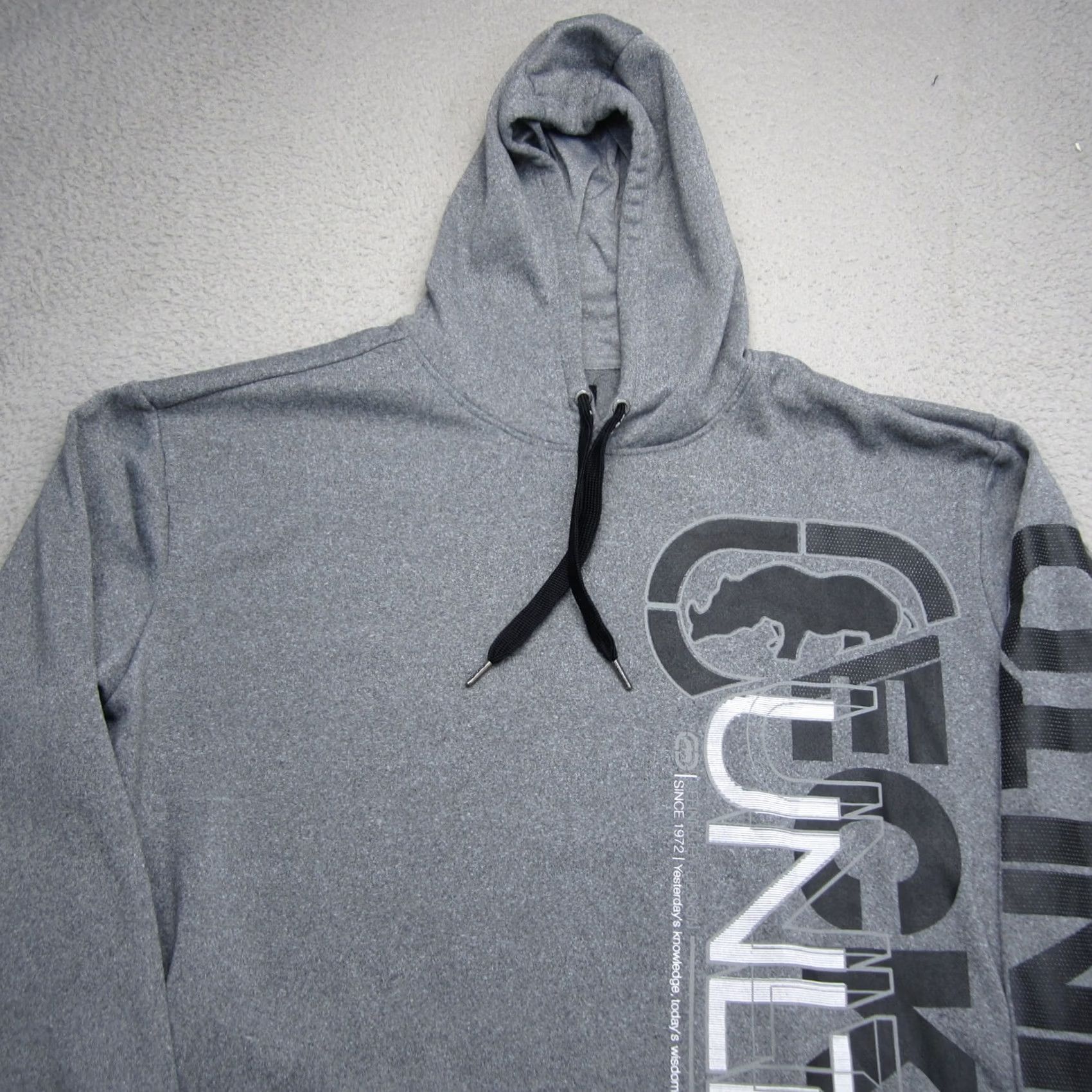 Ecko Unltd. Ecko Hoodie Mens 3XL Gray Rhino Print Skater Grunge Y2K AOP Pullover Sweatshirt Size US XXL / EU 58 / 5 - 4 Thumbnail