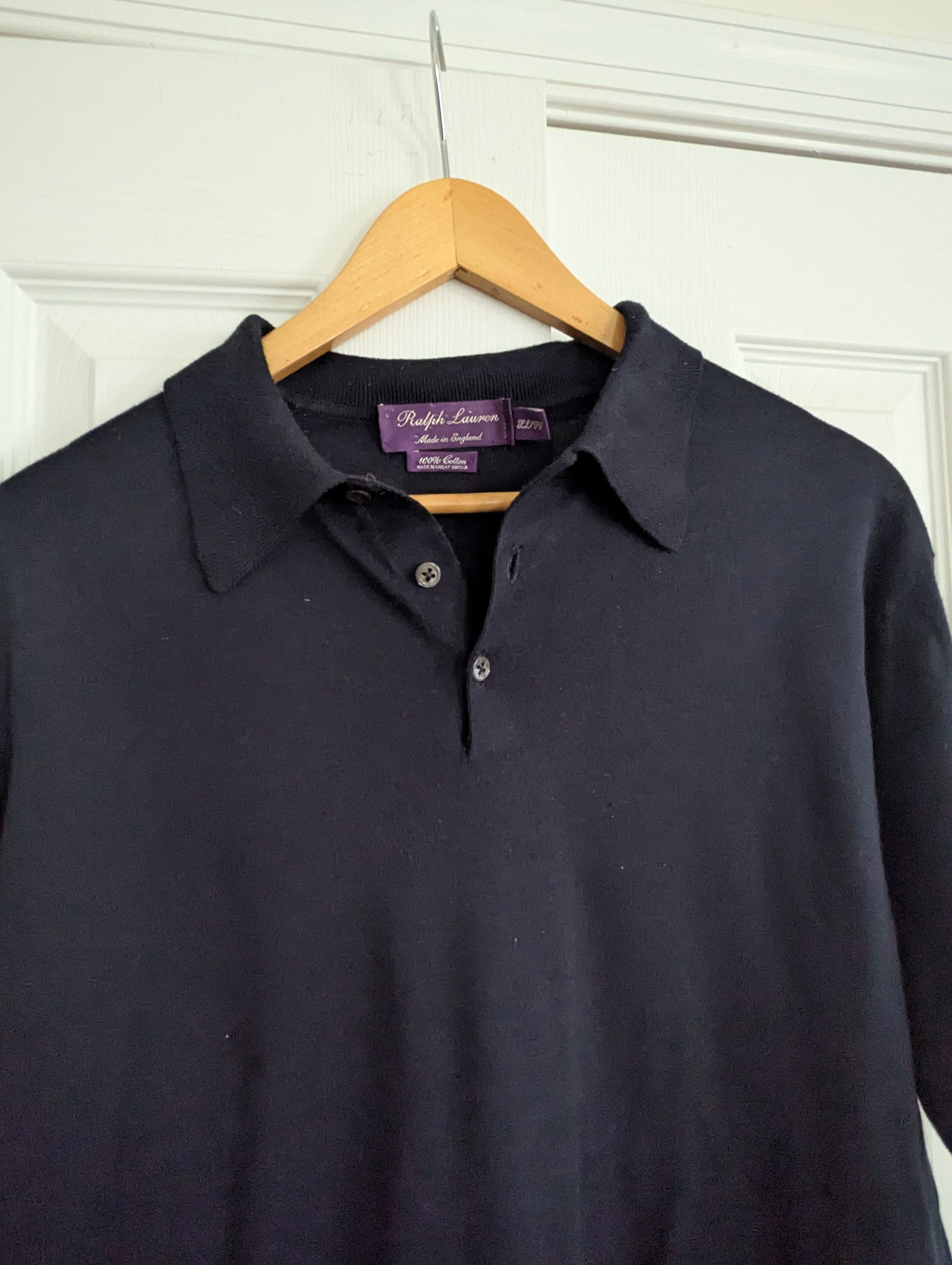 Vintage Ralph Lauren Purple Label Cotton Shirt Large