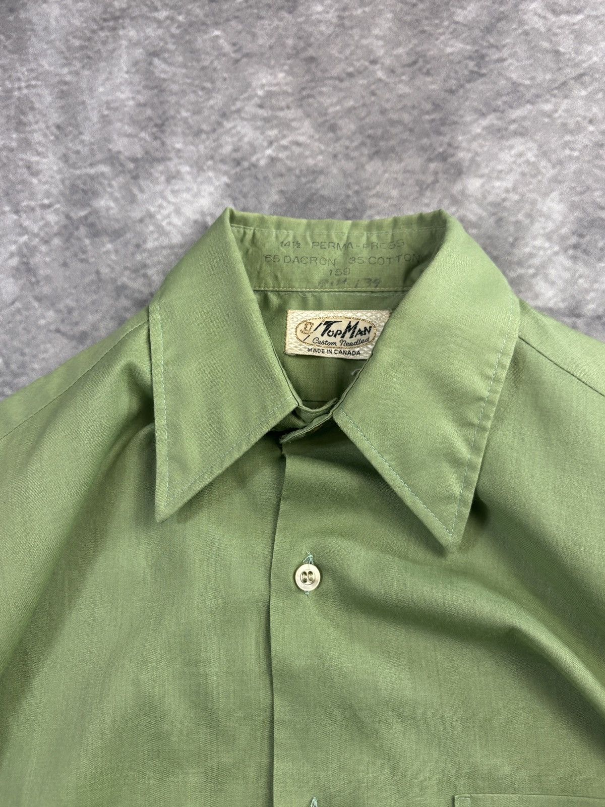 Vintage 1960s Vintage Shortsleeve Shirt PermaPress Work Camp Bowling Size US S / EU 44-46 / 1 - 6 Thumbnail