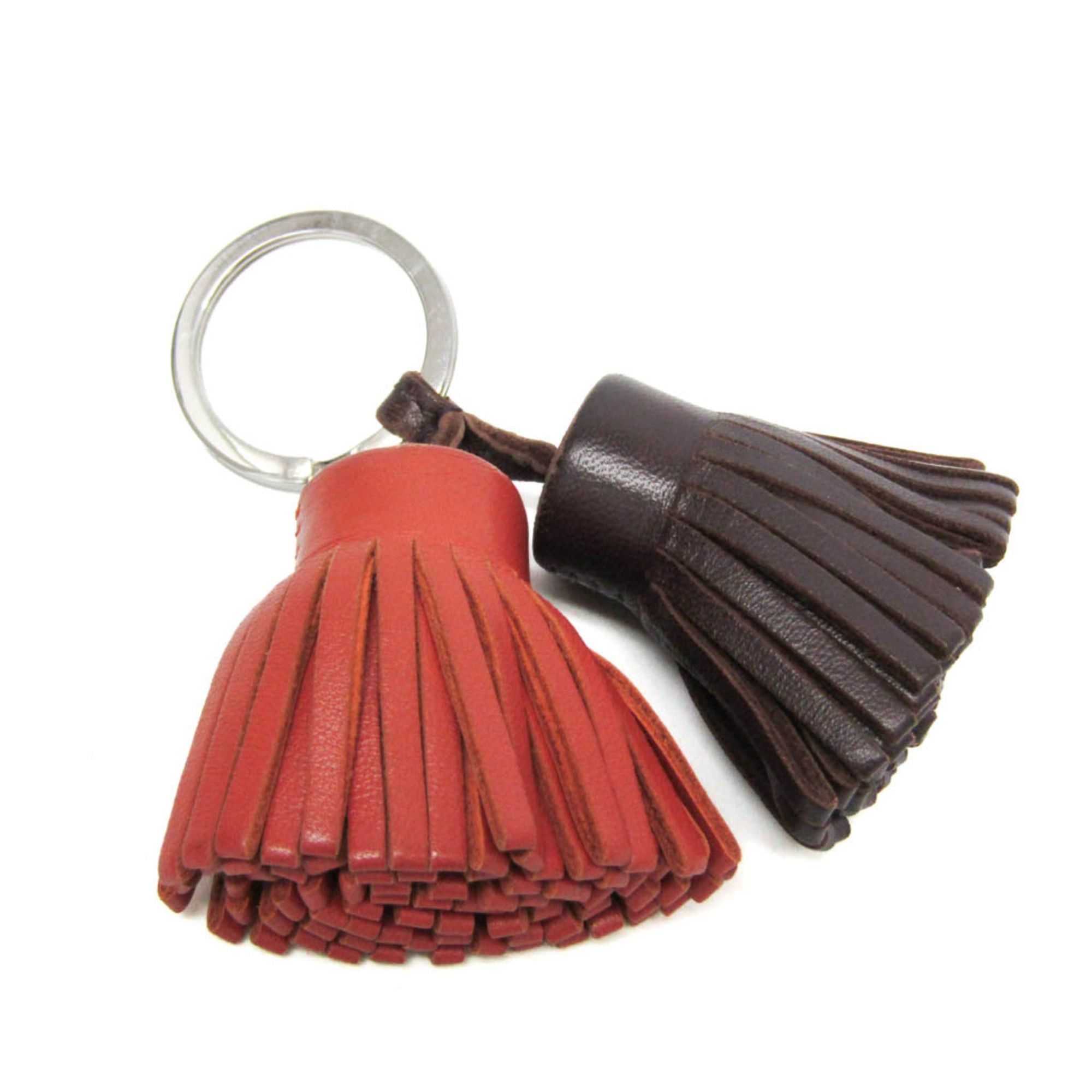 Hermes Hermes Carmen Uno Dos Keyring (Brown,Dark Brown) Size ONE SIZE - 1 Thumbnail