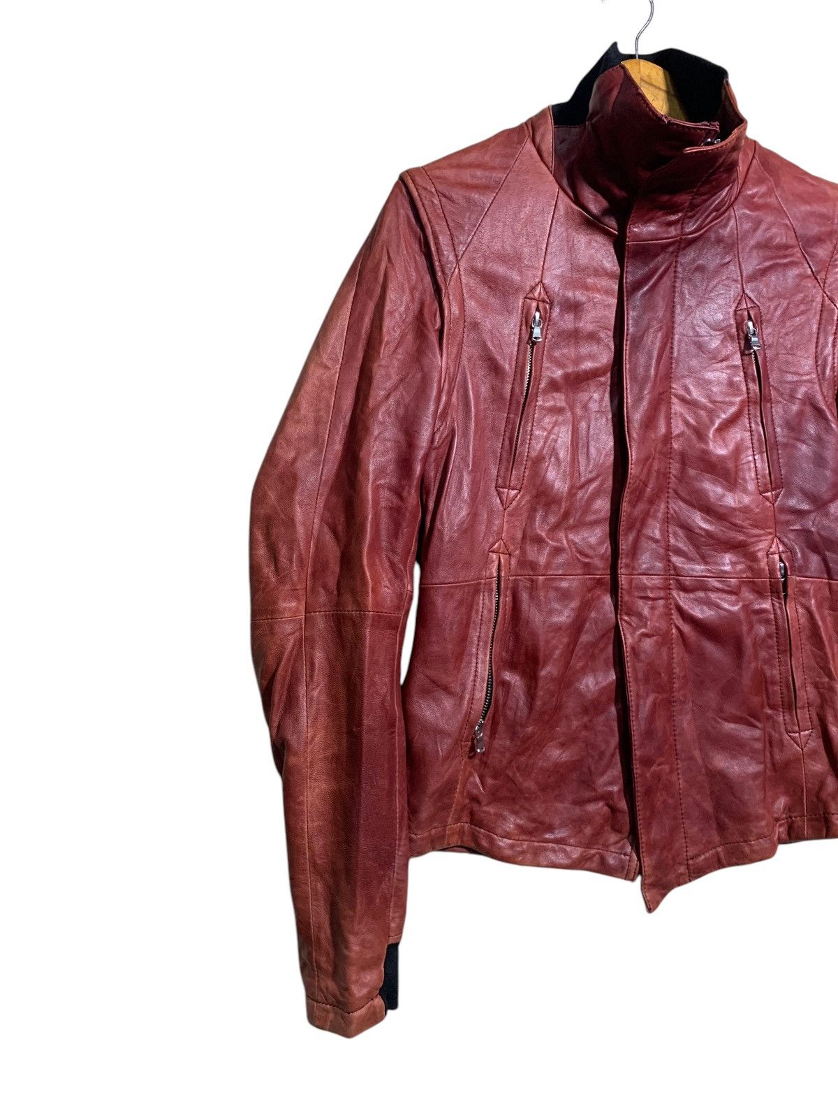 Japanese Brand 🔥GROSBEC SHEEPSKIN LEATHER CONVICTIBLES SLEEVES Size US XL / EU 56 / 4 - 2 Thumbnail