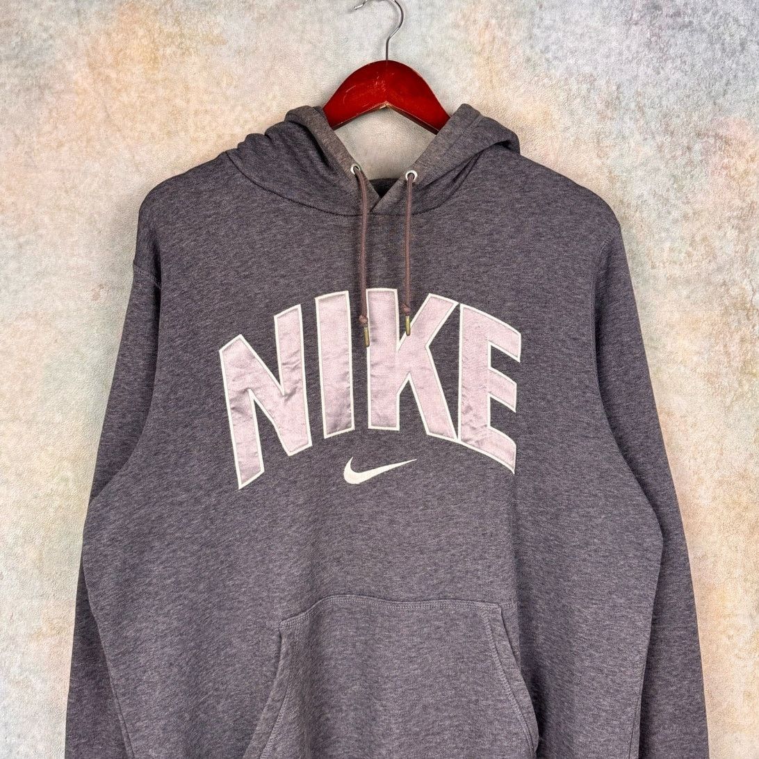 Nike Y2K Nike Logo Hoodie Sweatshirt Sz L Gray Spell Out Swoosh Size US L / EU 52-54 / 3 - 1 Thumbnail