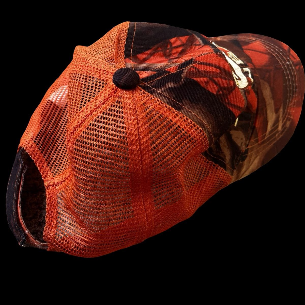 Other Vintage John Beer Orange Camo Hat Y2K 00's Parody Size ONE SIZE - 4 Thumbnail