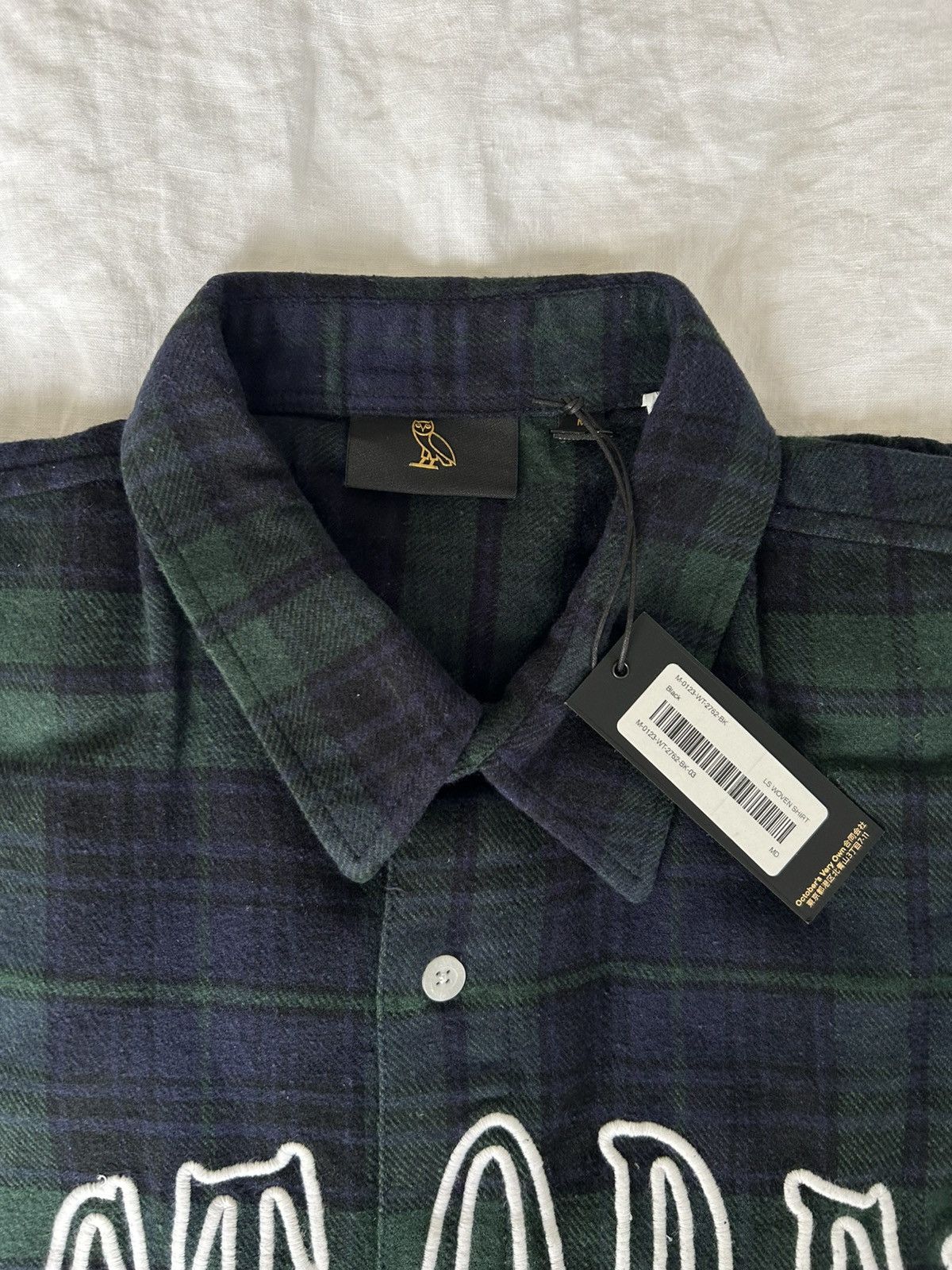 October's Very Own NWT OVO Green and Black Plaid Shirt SS23 Medium Size US M / EU 48-50 / 2 - 4 Thumbnail