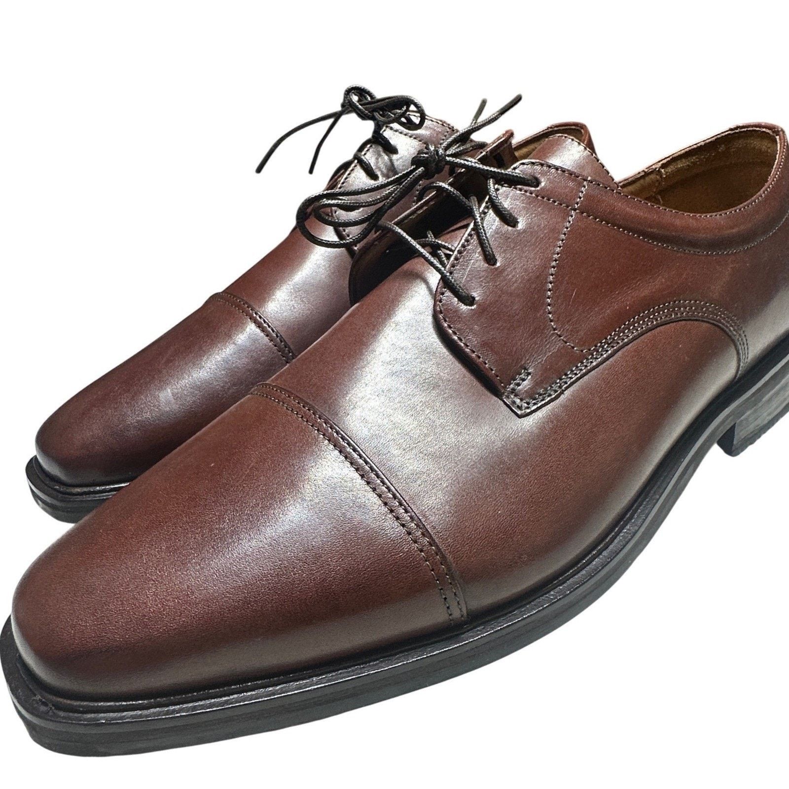 Florsheim Florsheim Tyler Derby Mens 13 Cognac Leather Dress Shoes NEW Size US 13 / EU 46 - 6 Thumbnail