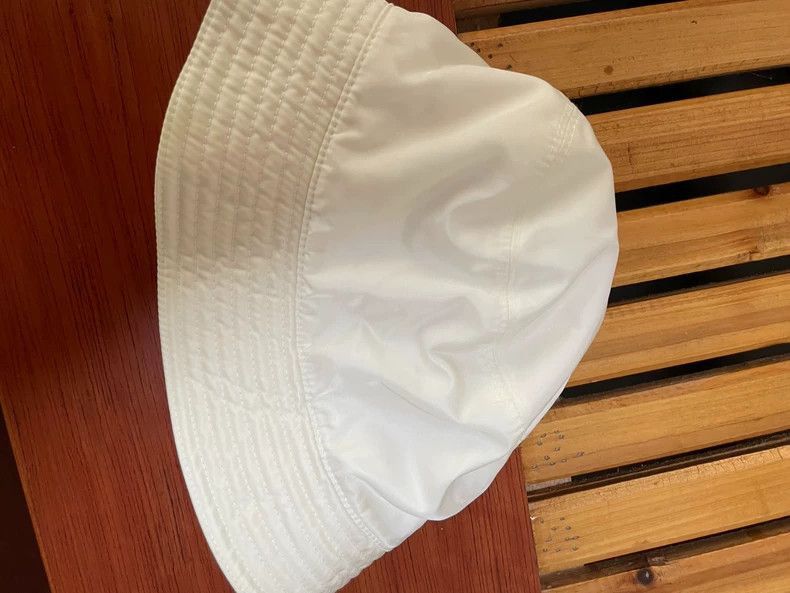 Prada Prada White Fisherman Hat, XL Size-2506 Size ONE SIZE - 4 Thumbnail