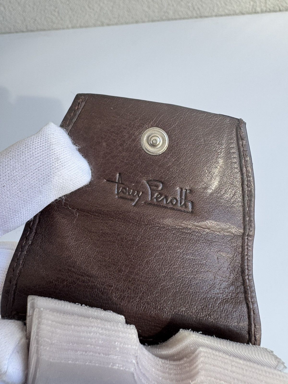 Vintage Tony Perotti Card Holder Brown Leather Wallet Vintage Size ONE SIZE - 3 Thumbnail