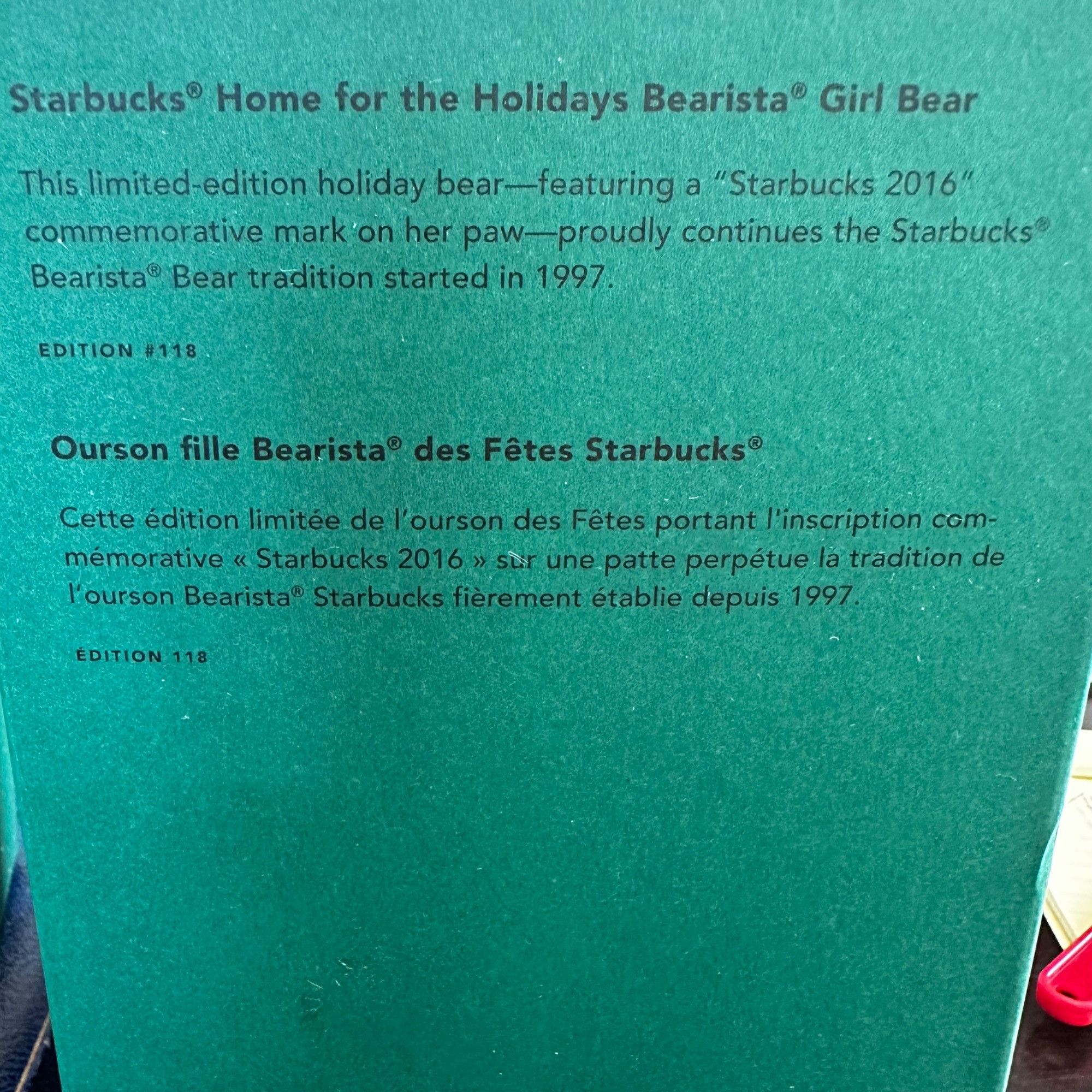 Other Starbucks 2016 Limited Edition Bearista Boy and Girl Bears H Size ONE SIZE - 13 Thumbnail