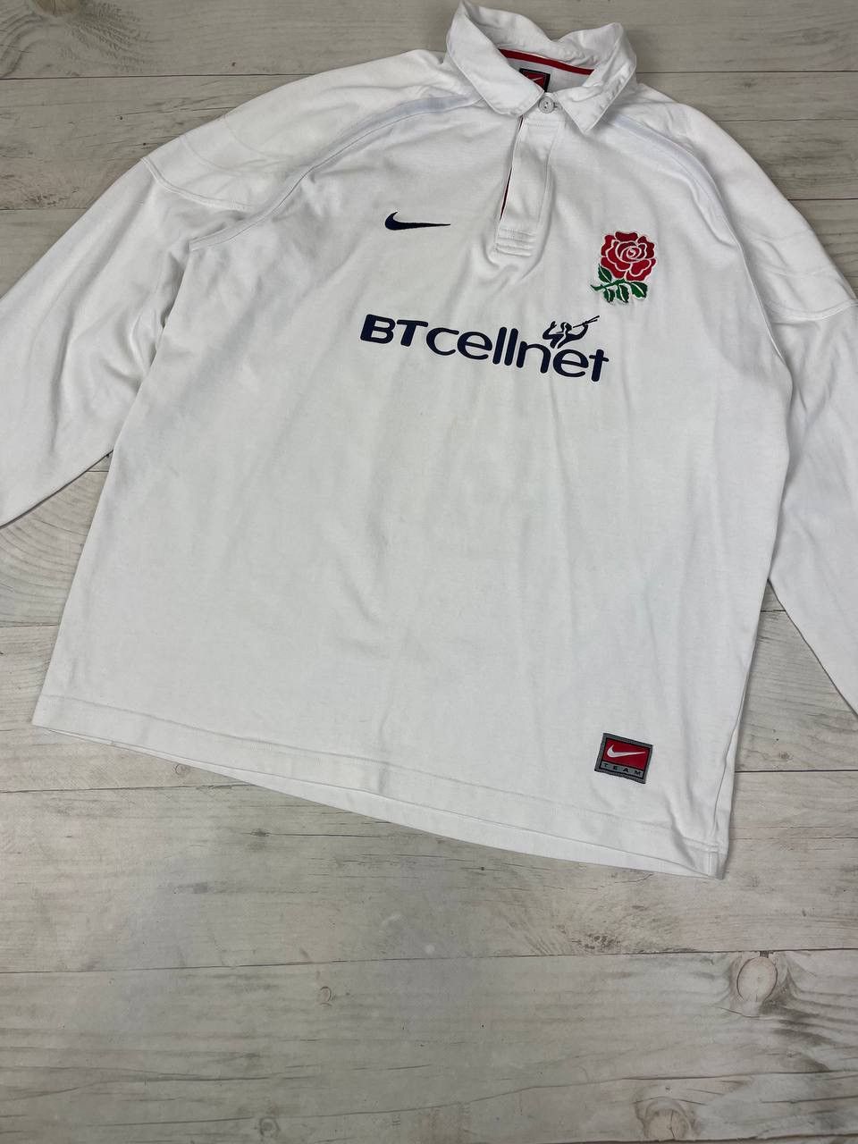 Nike Nike England Union Rugby 1999 2000 Long Sleeve Jersey Size US XL / EU 56 / 4 - 3 Thumbnail