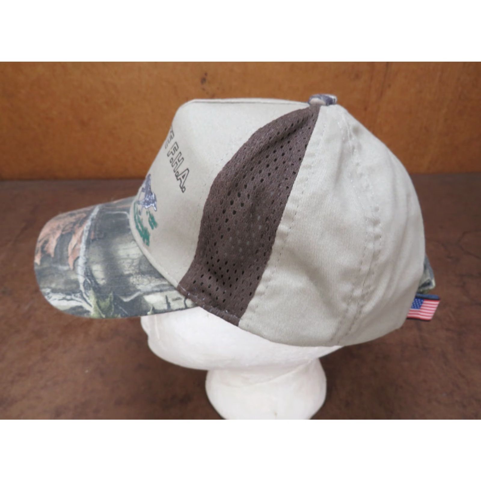 Vintage VTG Camo Iowa State F.H.A. Hound Fox Hunting Baseball Trucker Cap Hat HaT Adjustable Snapback Size ONE SIZE - 3 Thumbnail