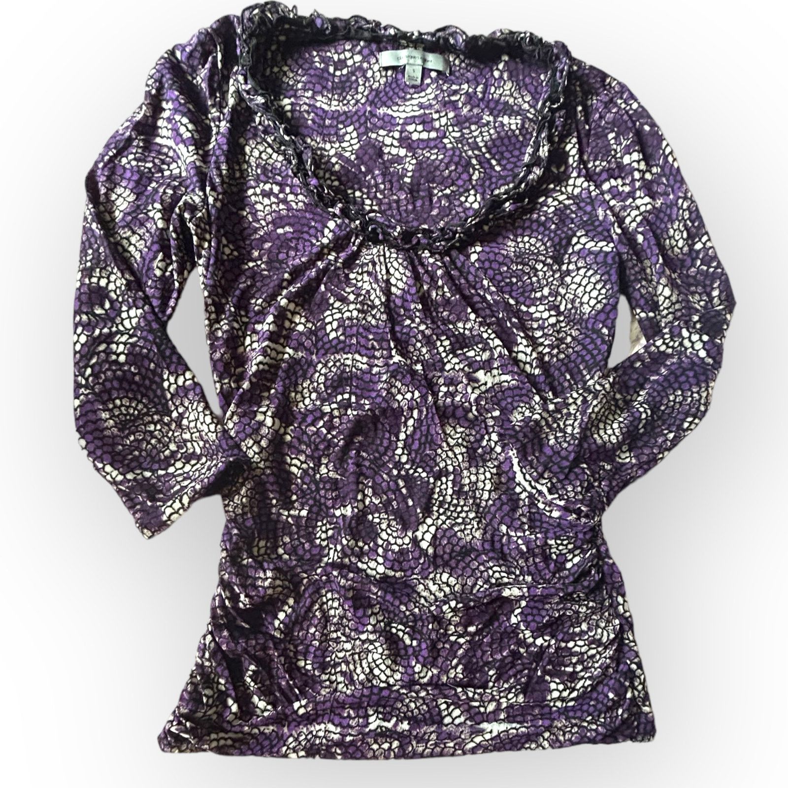 Other Women’s Purple & Black Classiques Entier Blouse | Size Small Size S / US 4 / IT 40 - 1 Thumbnail