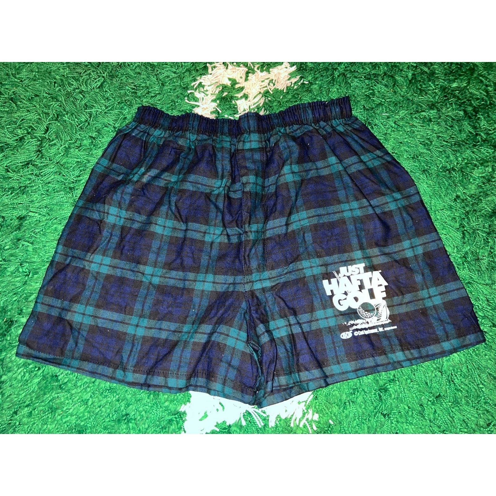 Vintage Vintage Coed Sportswear Just Hafta Golf Green Boxers VTG L Size 32 - 1 Thumbnail