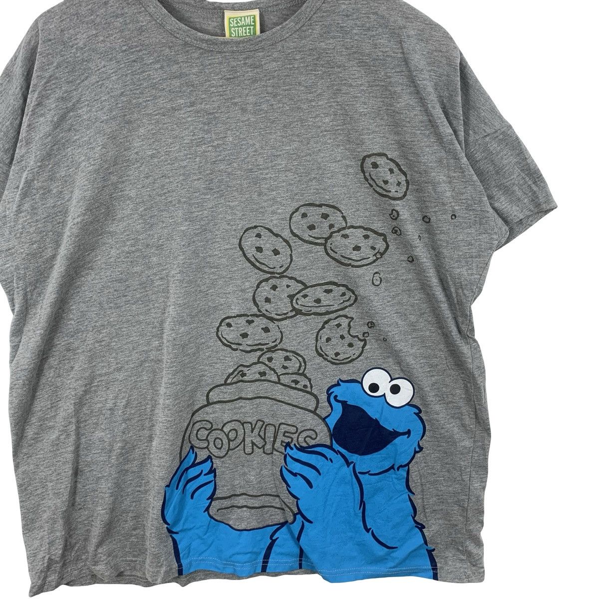 Vintage Vintage SESAME STREET Cookie Monster Merchandise Tee Shirt Size US XL / EU 56 / 4 - 5 Thumbnail