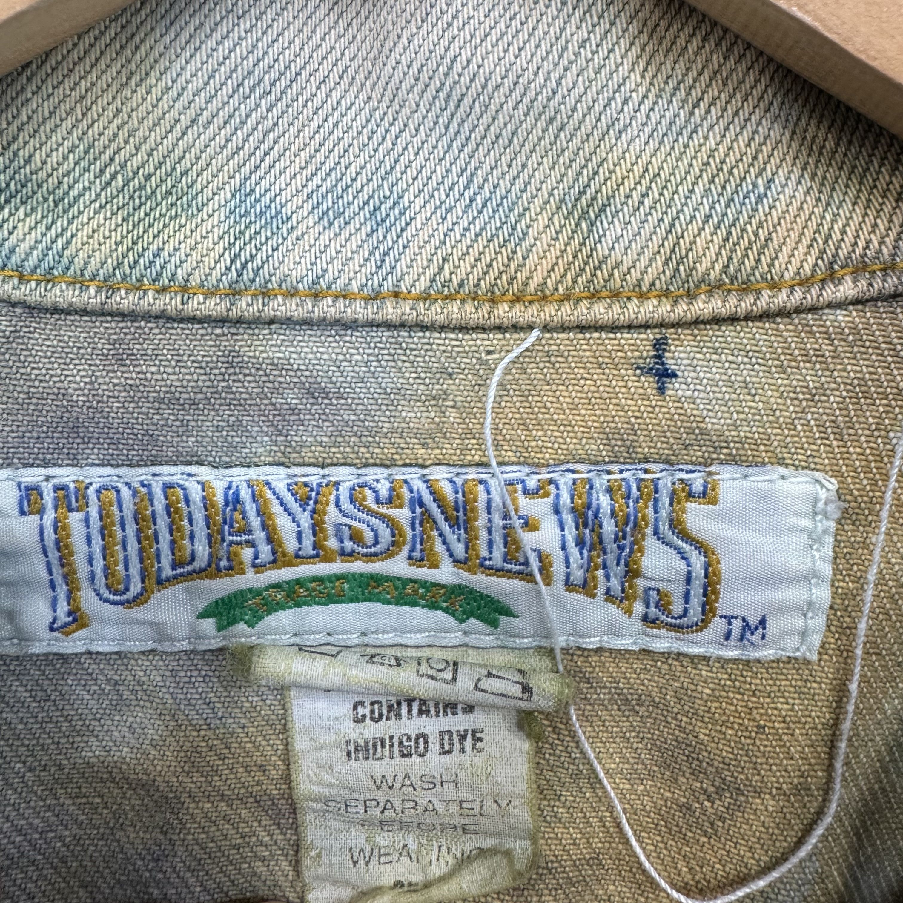 Vintage Vintage Todaysnews Denim Jacket Tye Die Streetwear Size US M / EU 48-50 / 2 - 5 Thumbnail